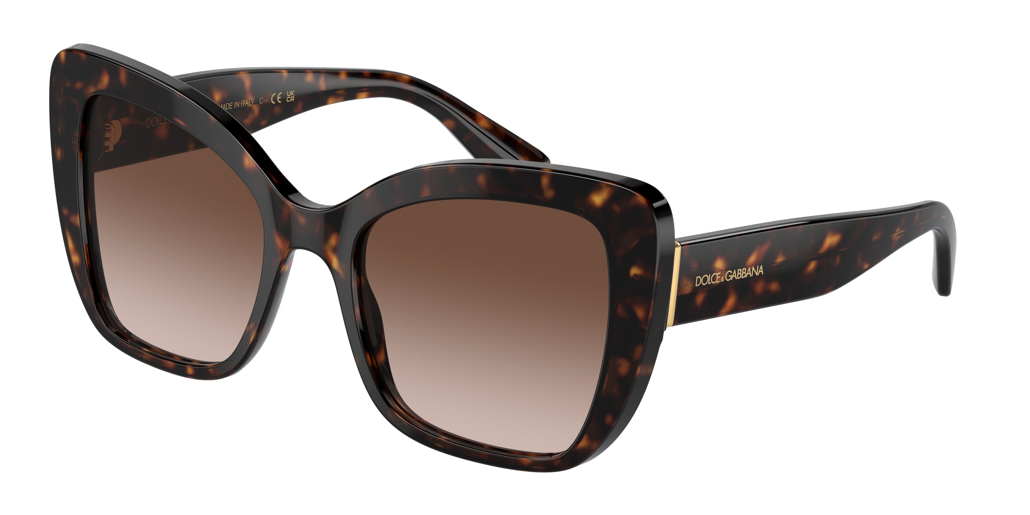 DOLCE & GABBANA DG4348 Butterfly Sunglasses  502/13-Havana 54-140-20 - Color Map Tortoise