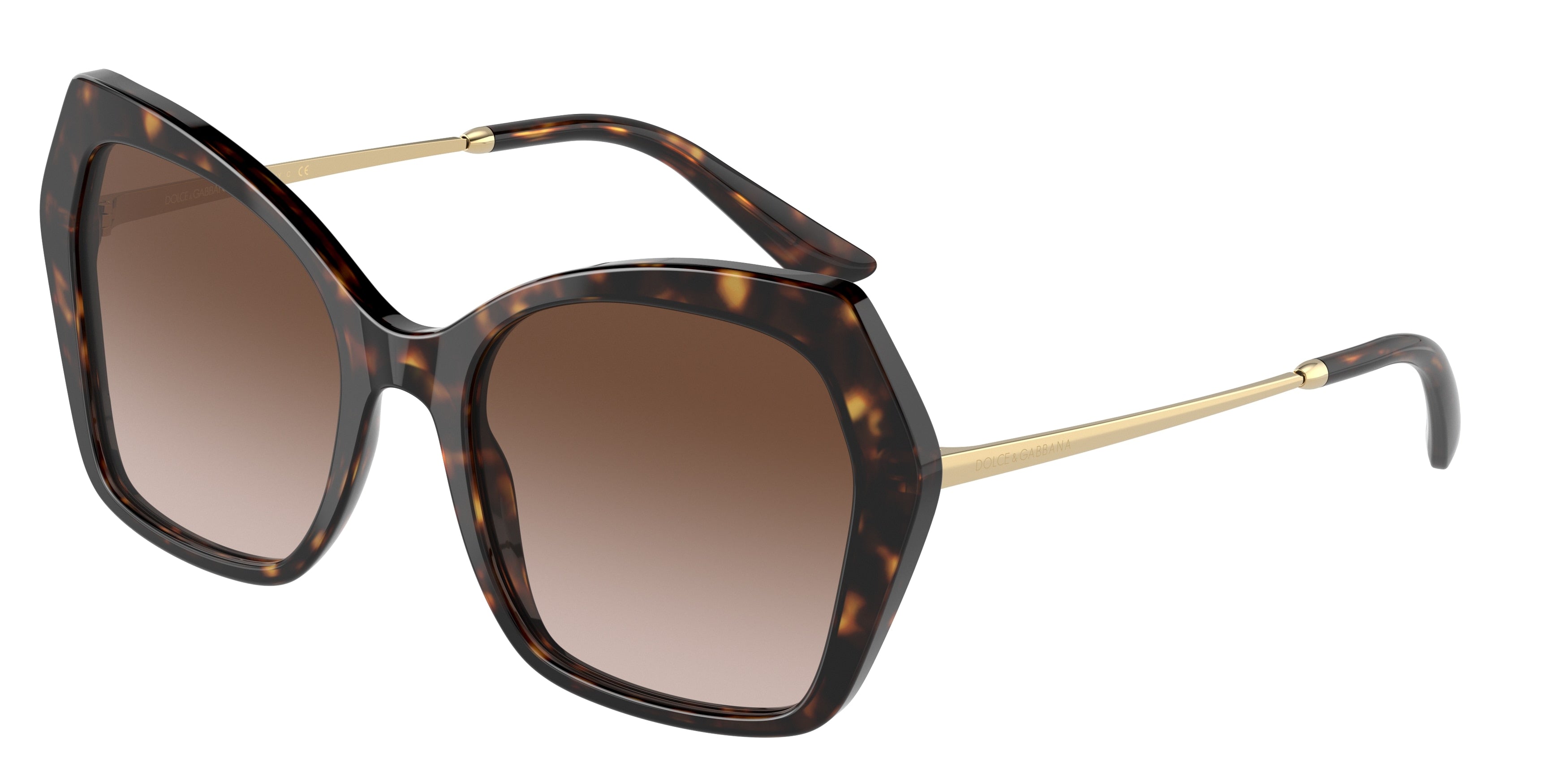 DOLCE & GABBANA DG4399 Butterfly Sunglasses  502/13-Havana 56-145-20 - Color Map Tortoise