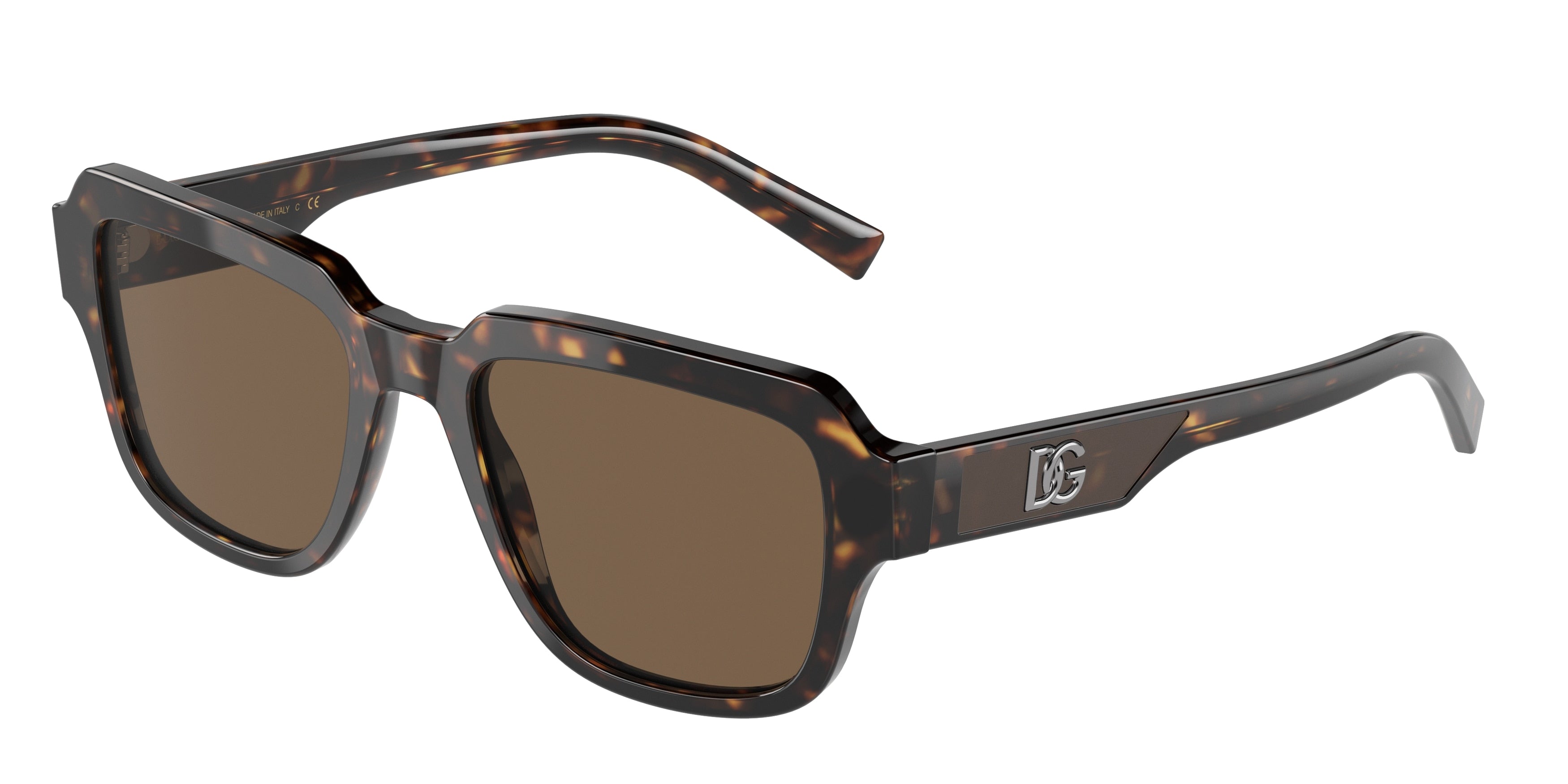 DOLCE & GABBANA DG4402 Square Sunglasses  502/73-Havana 51-145-19 - Color Map Tortoise