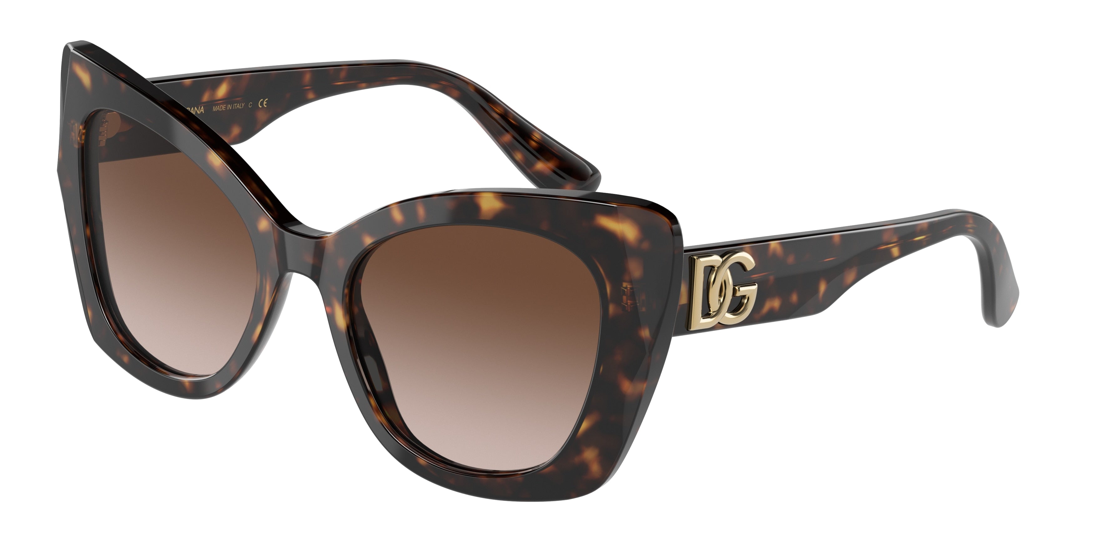 DOLCE & GABBANA DG4405F Butterfly Sunglasses  502/13-Havana 53-140-20 - Color Map Tortoise