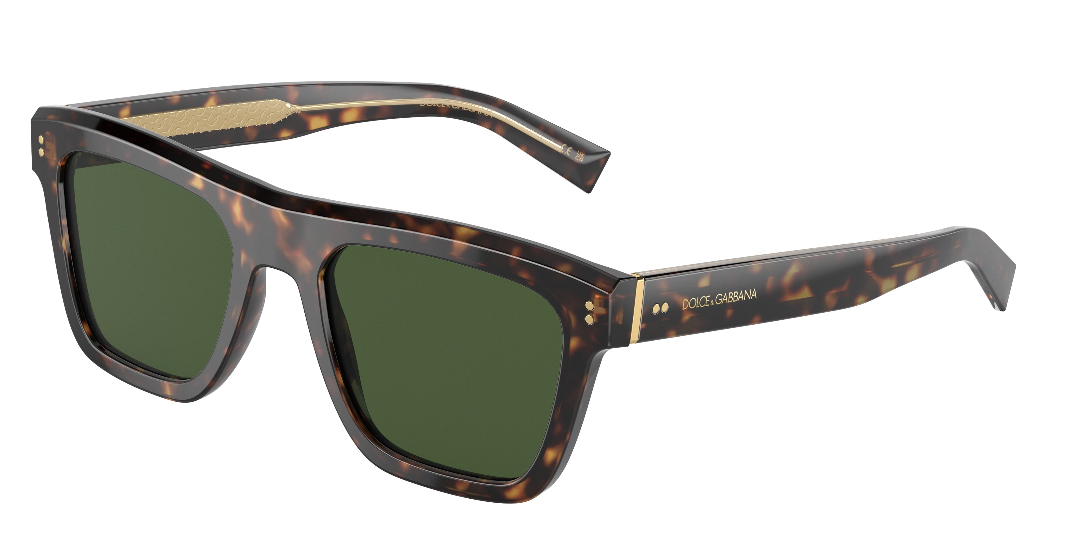 DOLCE & GABBANA DG4420F Square Sunglasses  502/71-Havana 52-145-20 - Color Map Tortoise