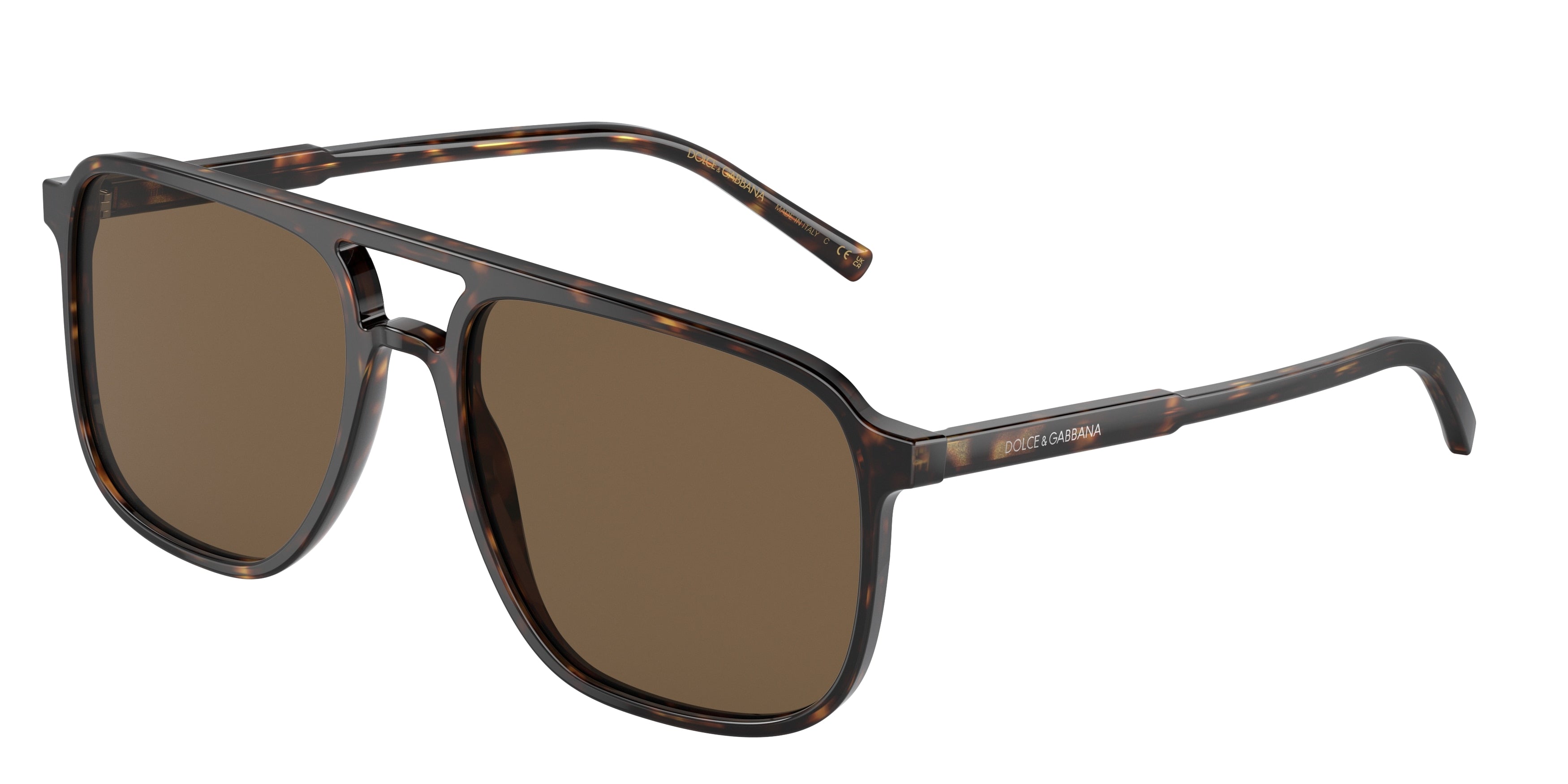 DOLCE & GABBANA DG4423 Pilot Sunglasses  502/73-Havana 58-145-18 - Color Map Tortoise