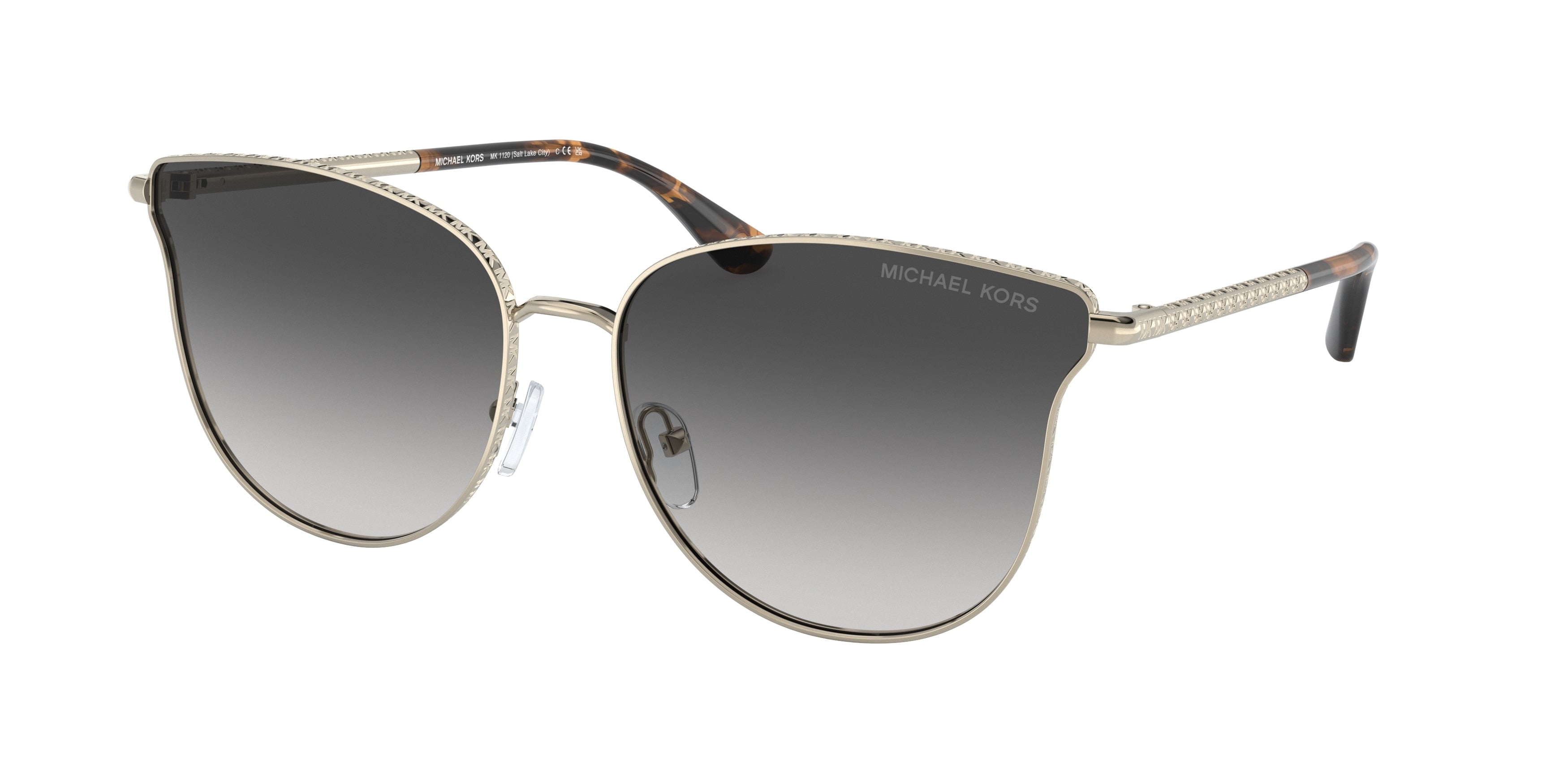 Michael Kors SALT LAKE CITY MK1120 Round Sunglasses  10148G-Light Gold 62-145-16 - Color Map Gold