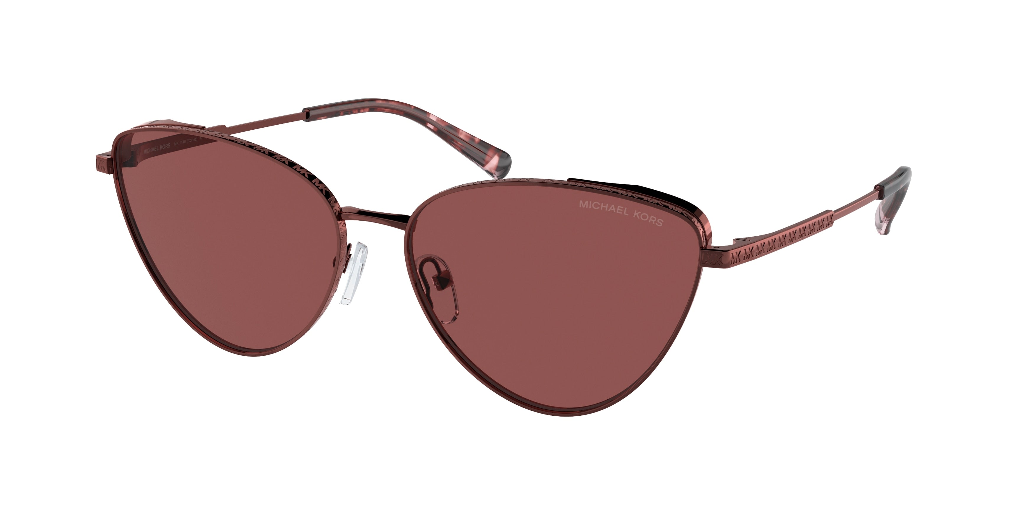 Michael Kors CORTEZ MK1140 Cat Eye Sunglasses  189675-Cordovan Metal 59-145-15 - Color Map Cordovan