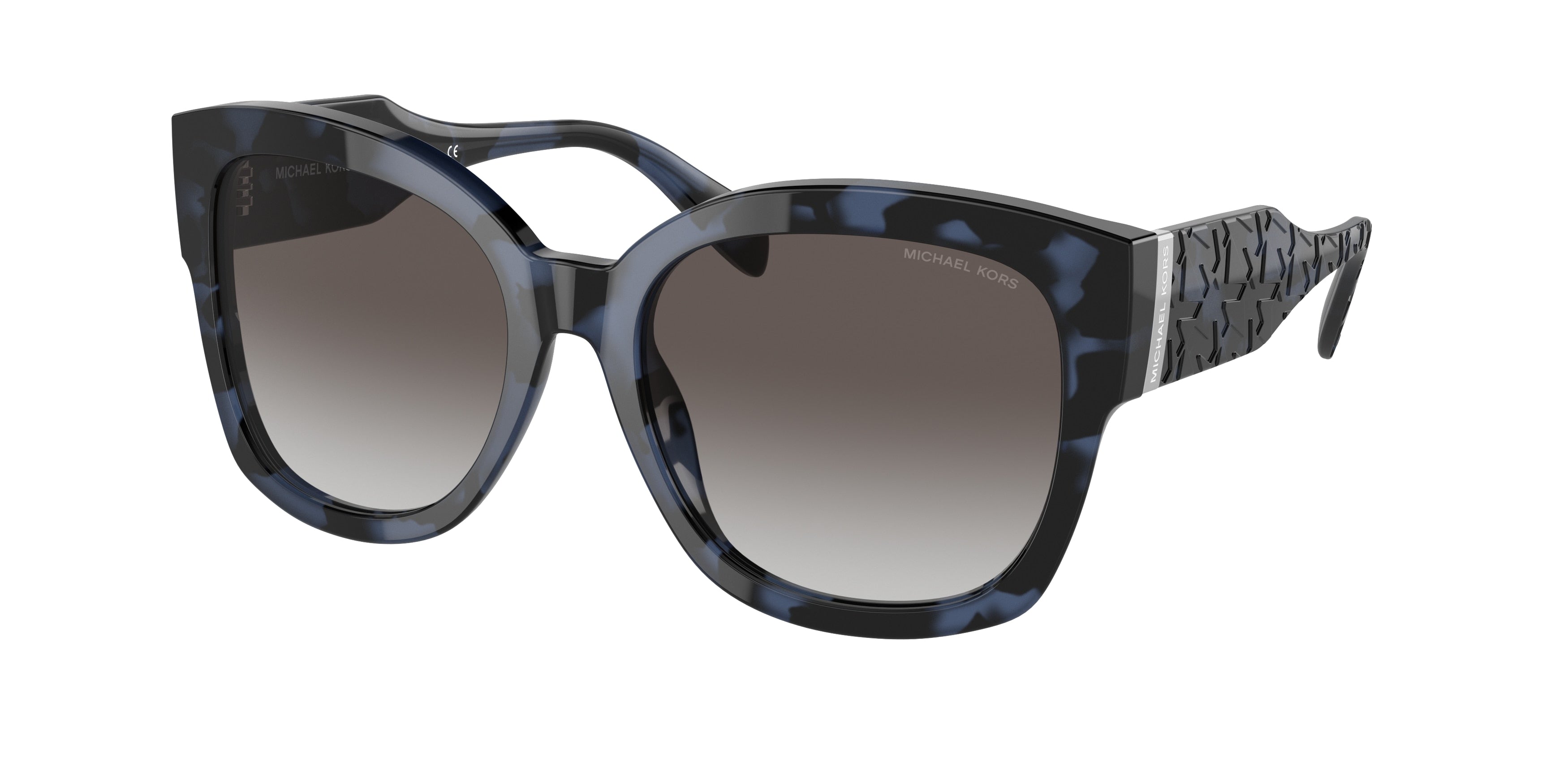 Michael Kors BAJA MK2164 Square Sunglasses  33338G-Blue Tortoise 56-140-18 - Color Map Blue