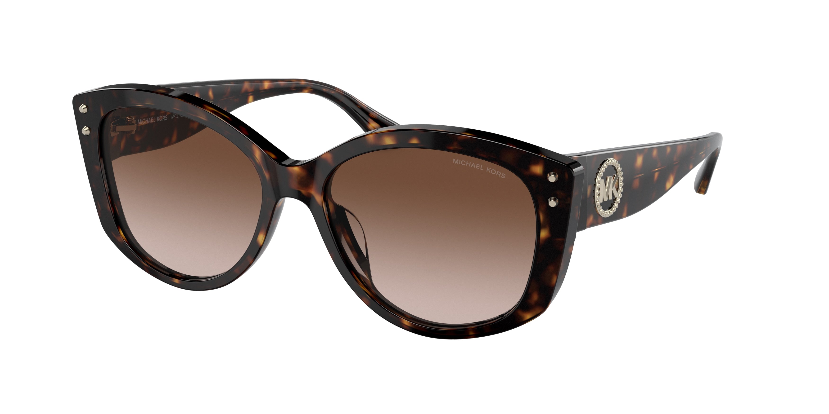 Michael Kors CHARLESTON MK2175U Irregular Sunglasses  300613-Dark Tortoise 54-140-16 - Color Map Tortoise