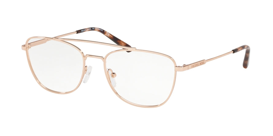 Michael kors rose gold cheap aviator eyeglasses