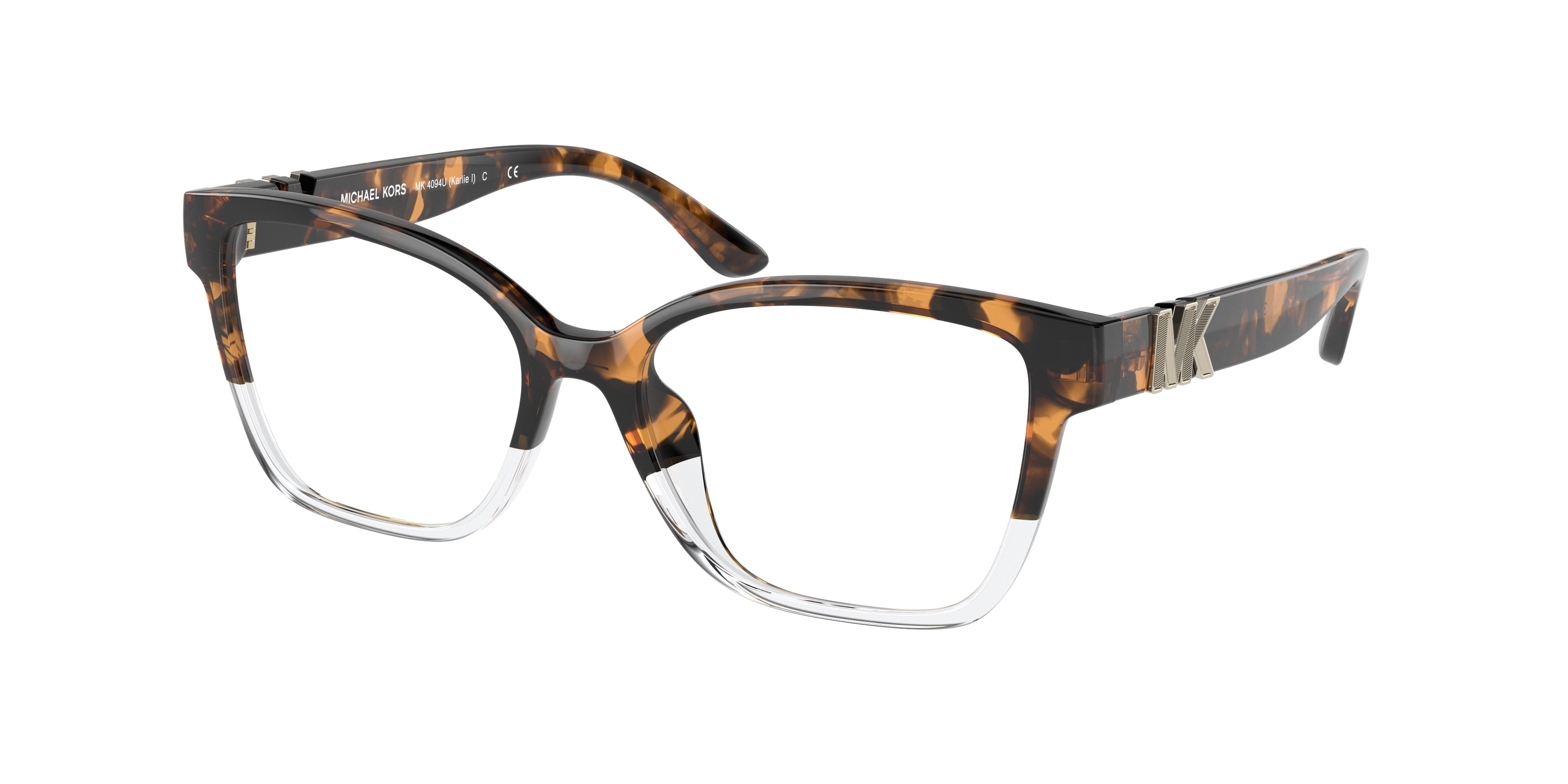 Michael Kors KARLIE I MK4094U Square Eyeglasses  3911-Tortoise 51-140-16 - Color Map Tortoise