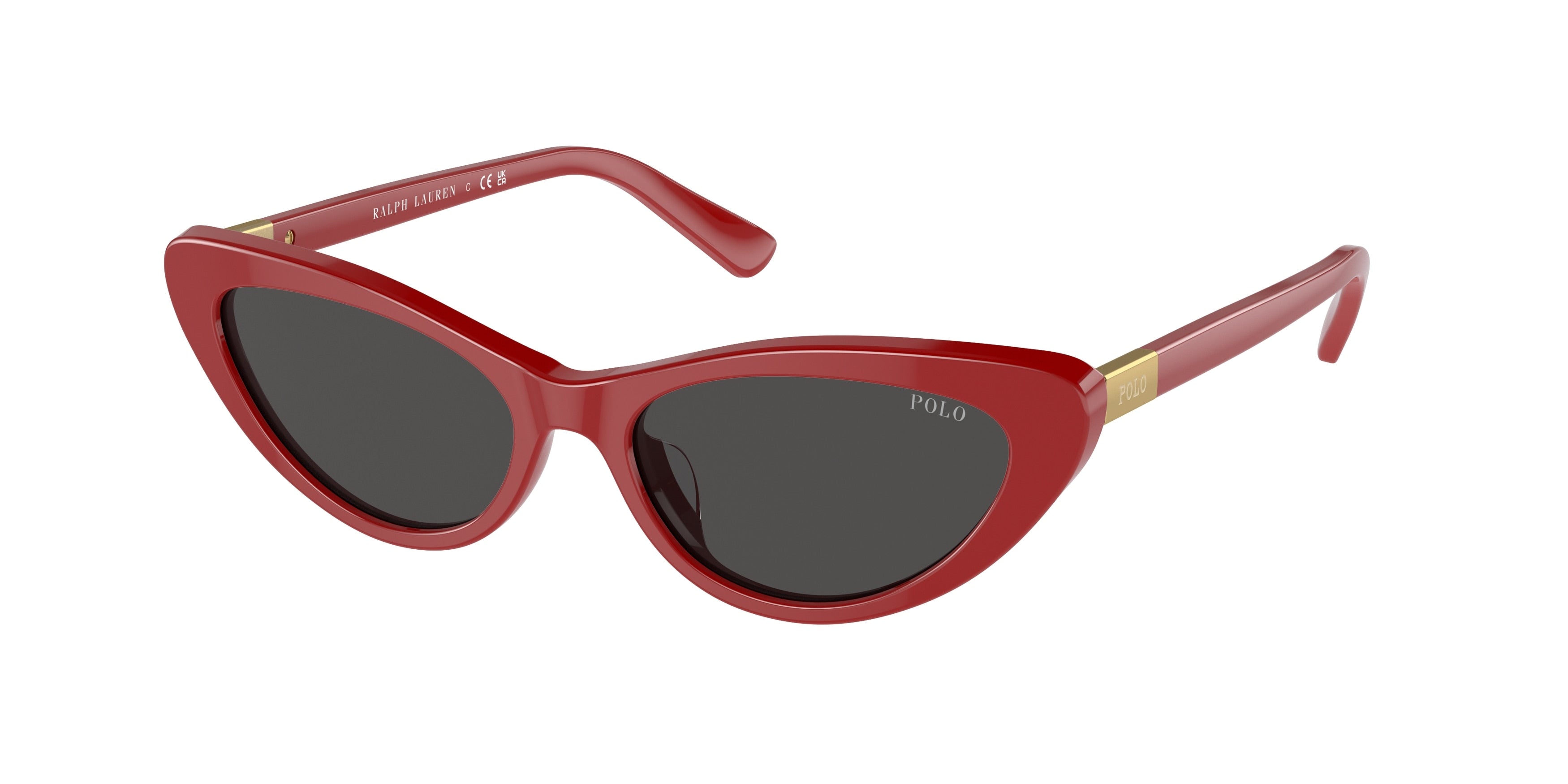 Polo PH4199U Cat Eye Sunglasses  607787-Shiny Classic Red 54-145-16 - Color Map Red