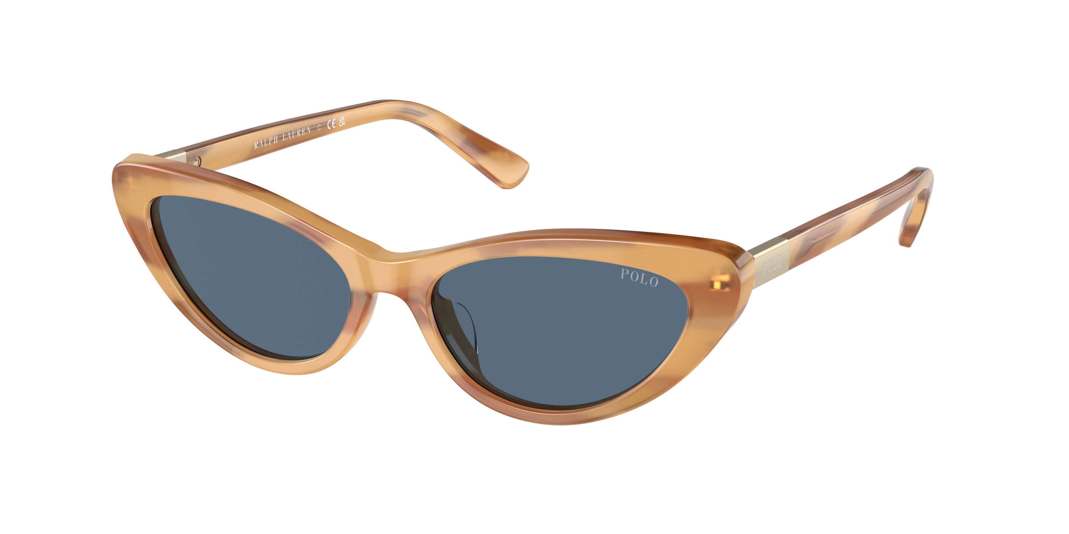 Polo PH4199U Cat Eye Sunglasses  607980-Shiny Light Honey Havana 54-145-16 - Color Map Brown