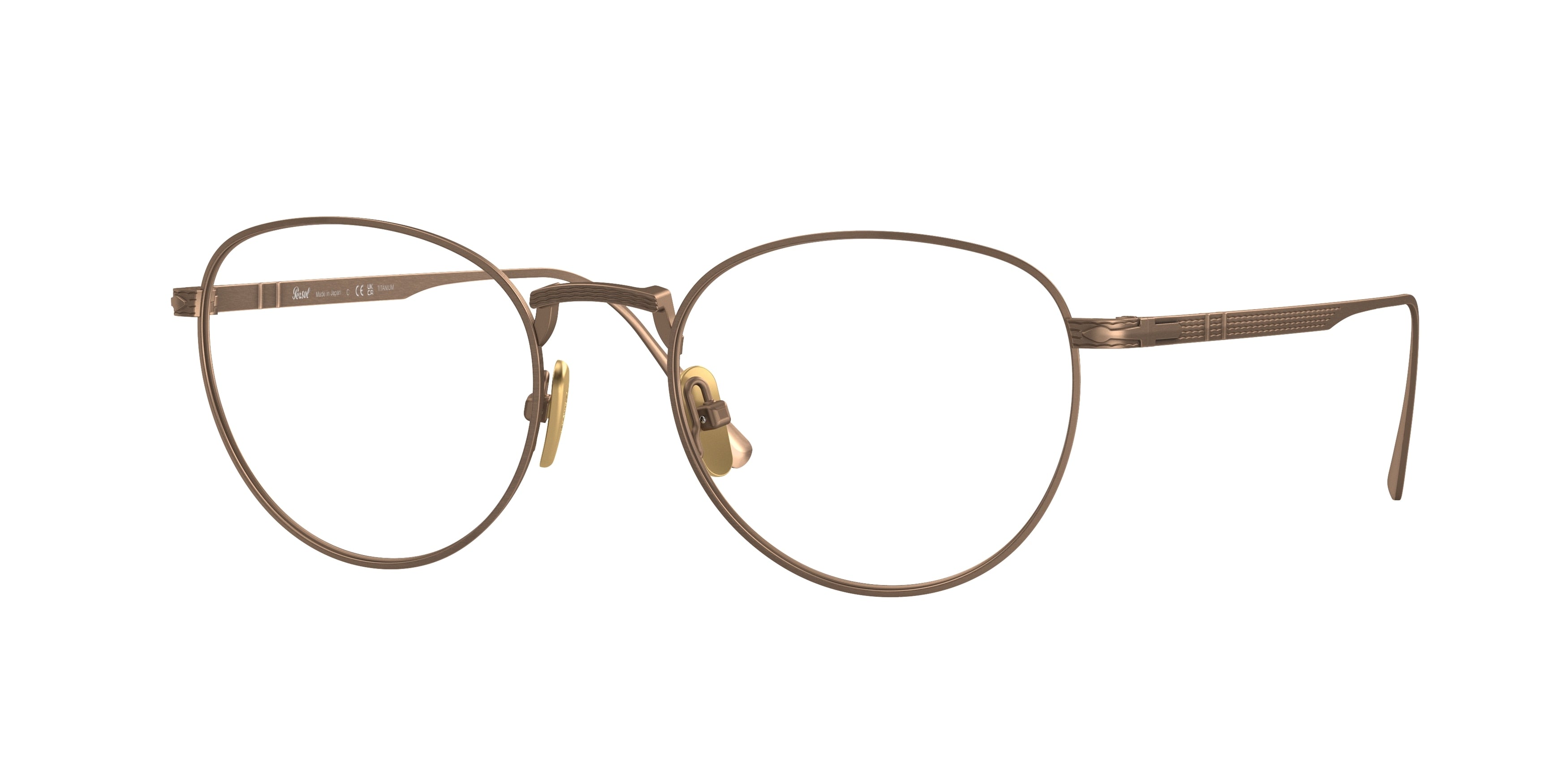 Persol PO5002VT Phantos Eyeglasses  8003-Bronze 51-145-19 - Color Map Brown