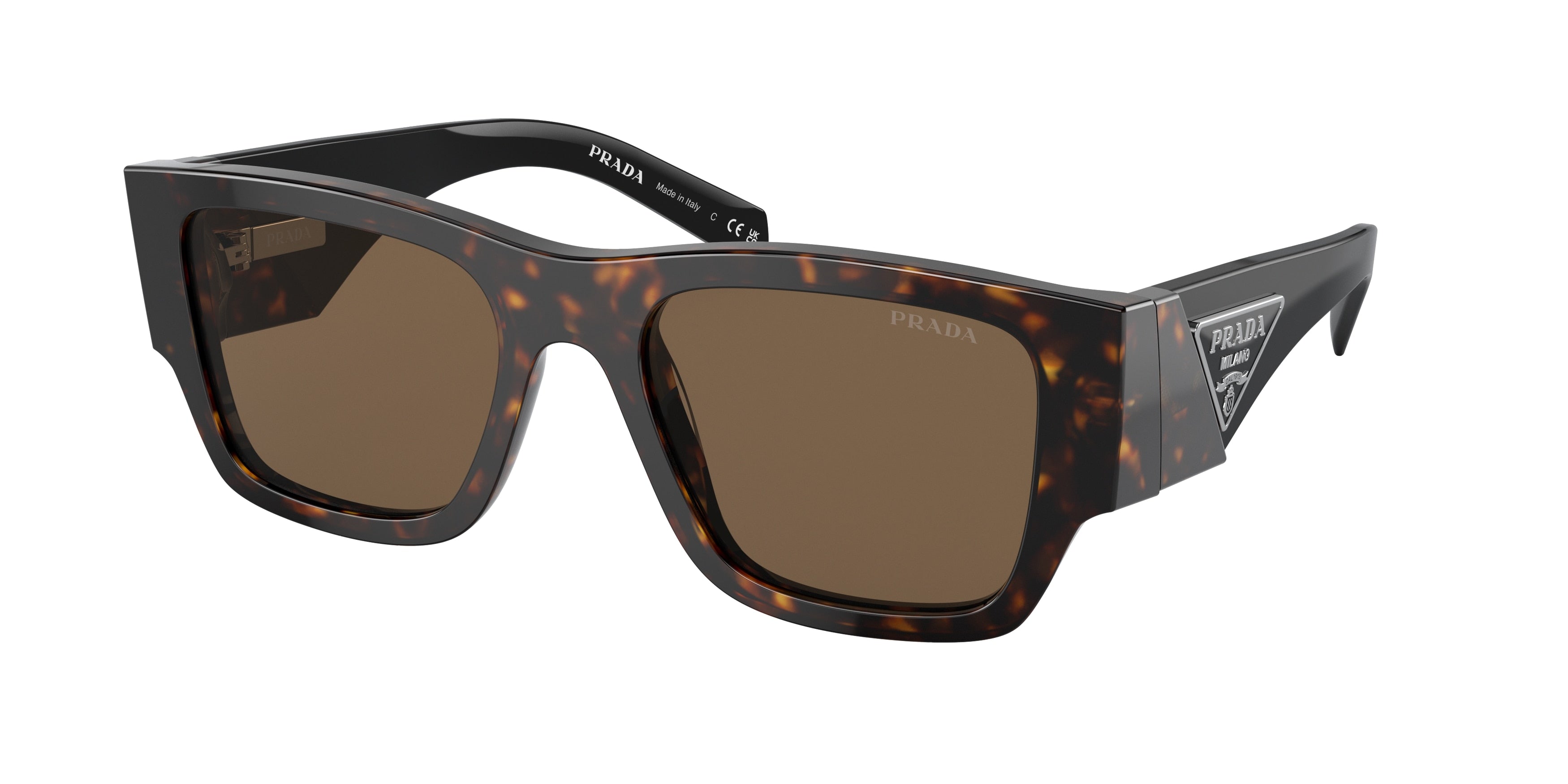Prada Symbole Sunglasses Tortoise Brown Lenses PR19WS 19WS 52 Men | eBay