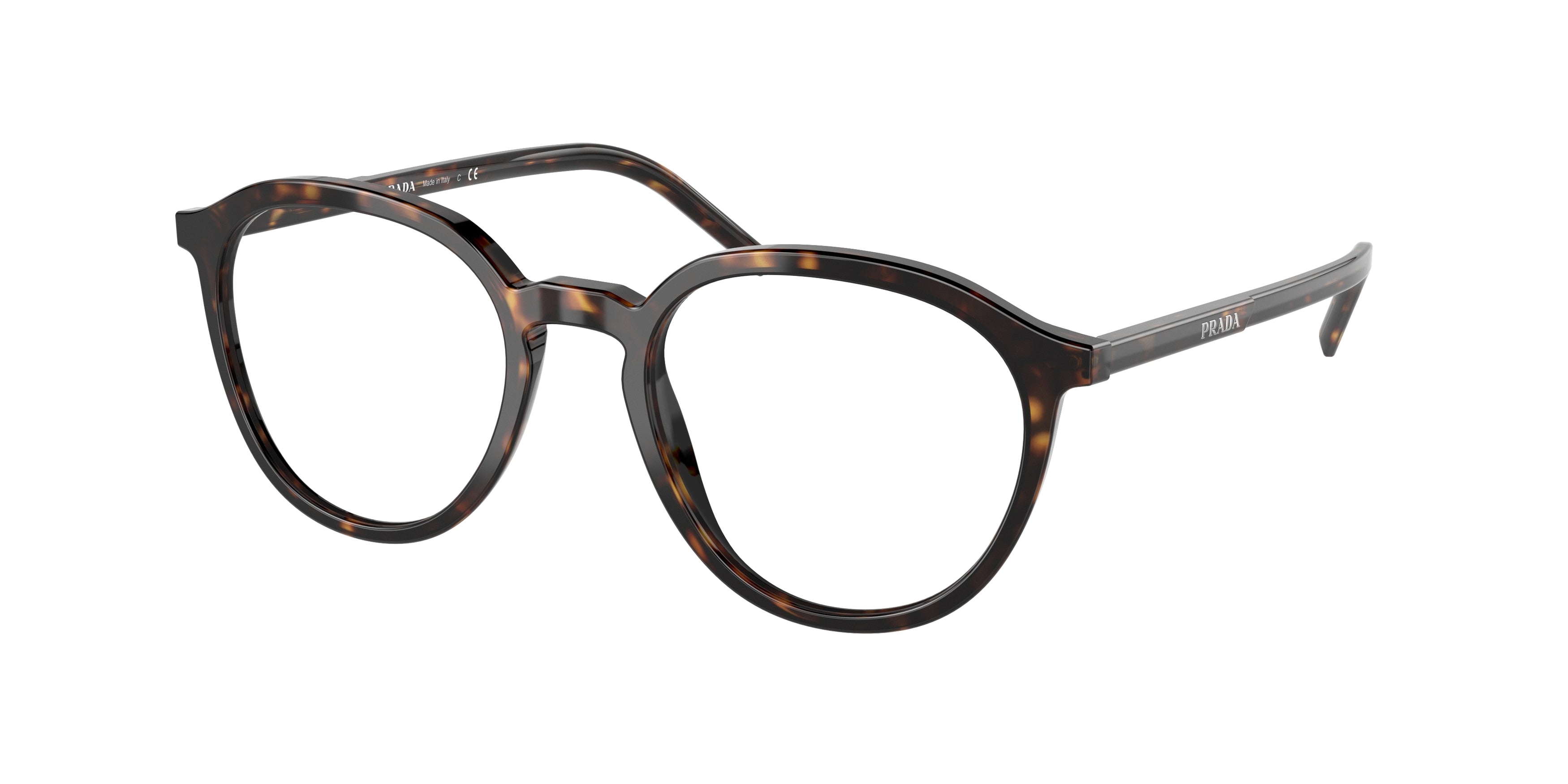 Prada PR12YVF Phantos Eyeglasses  2AU1O1-Tortoise 52-145-19 - Color Map Tortoise