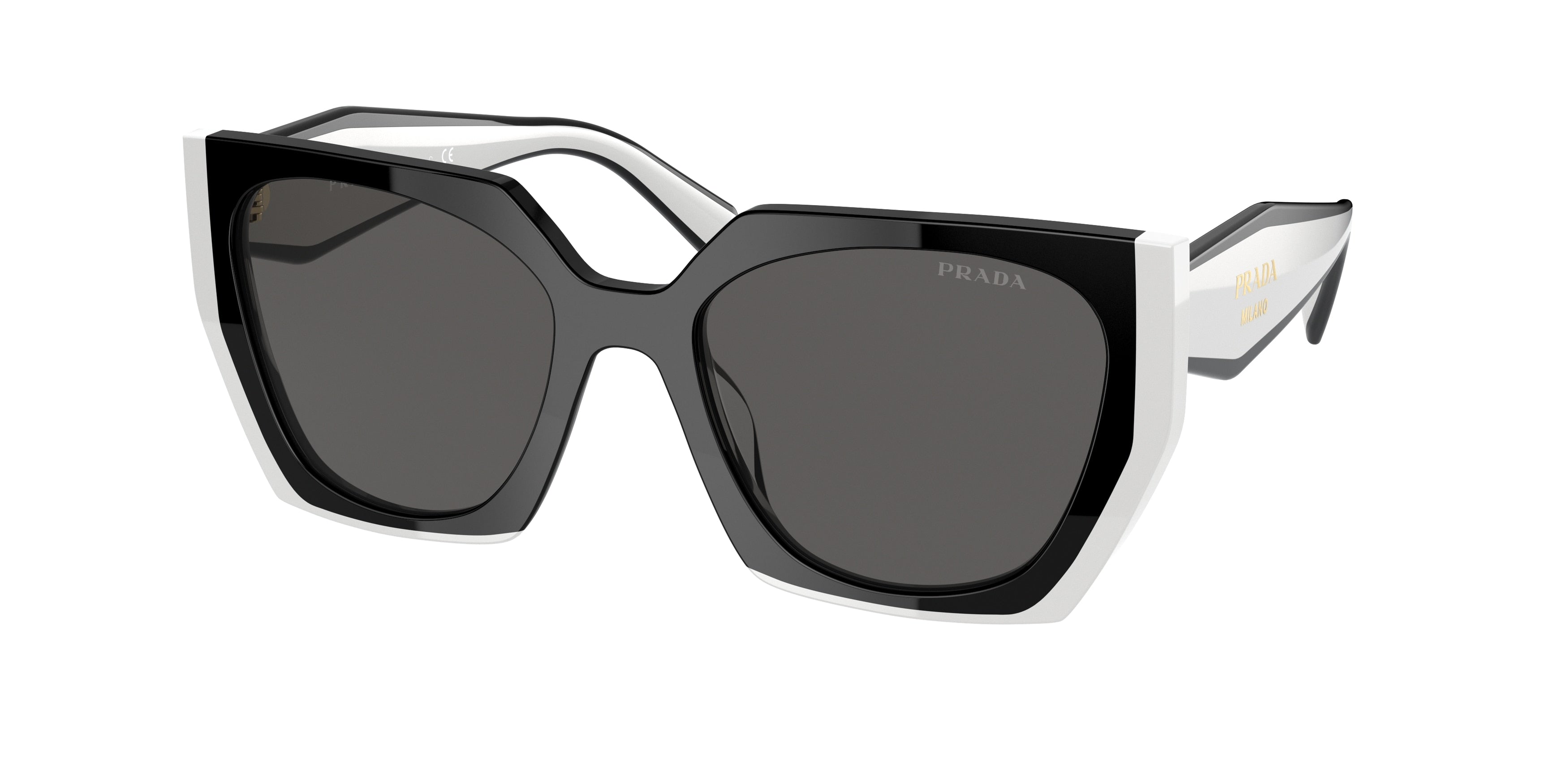 Black Prada on sale Rectangular Sun Glasses