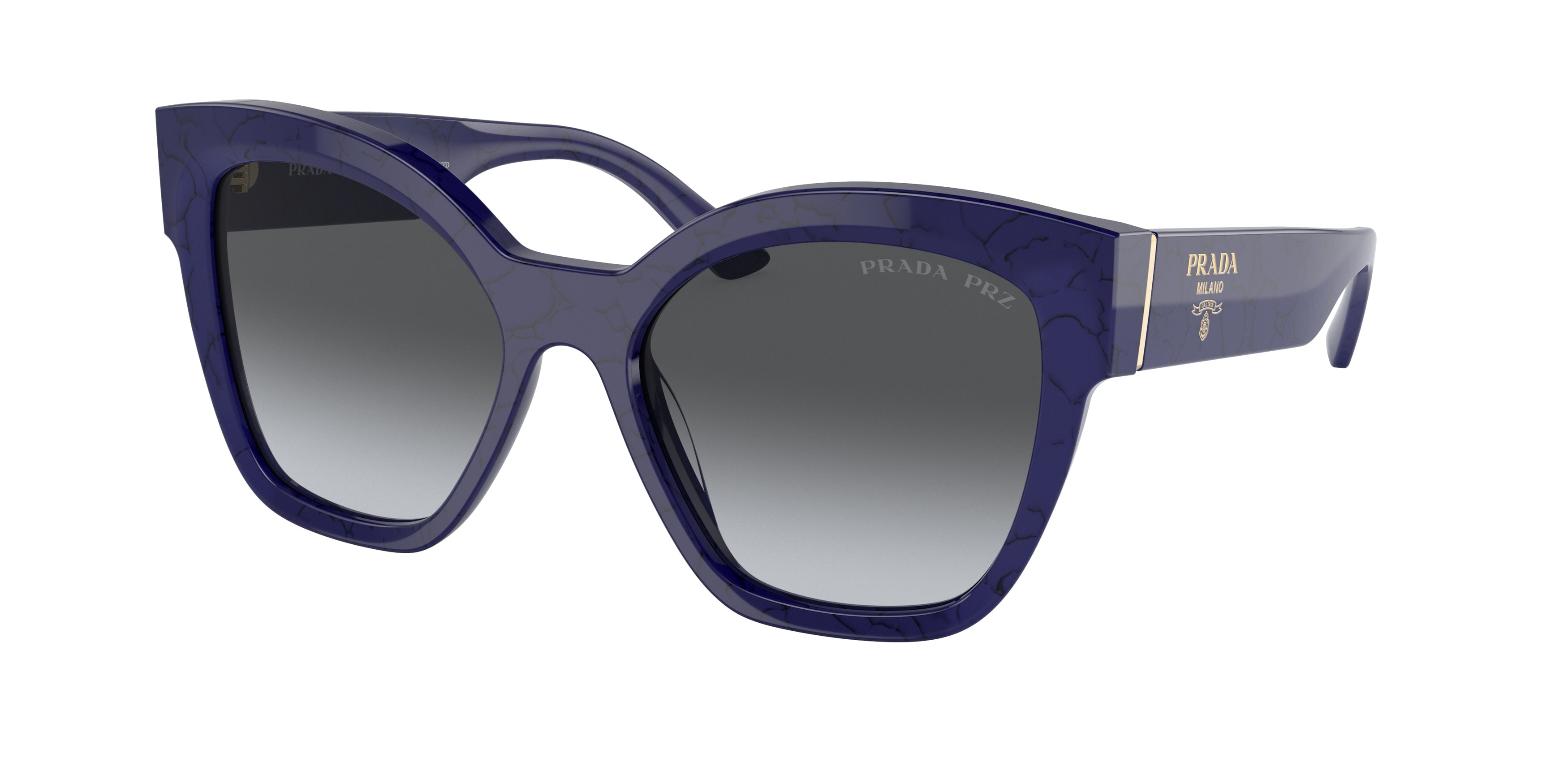 Prada PR17ZS Square Sunglasses  18D5W1-Baltic Marble 54-140-18 - Color Map Blue