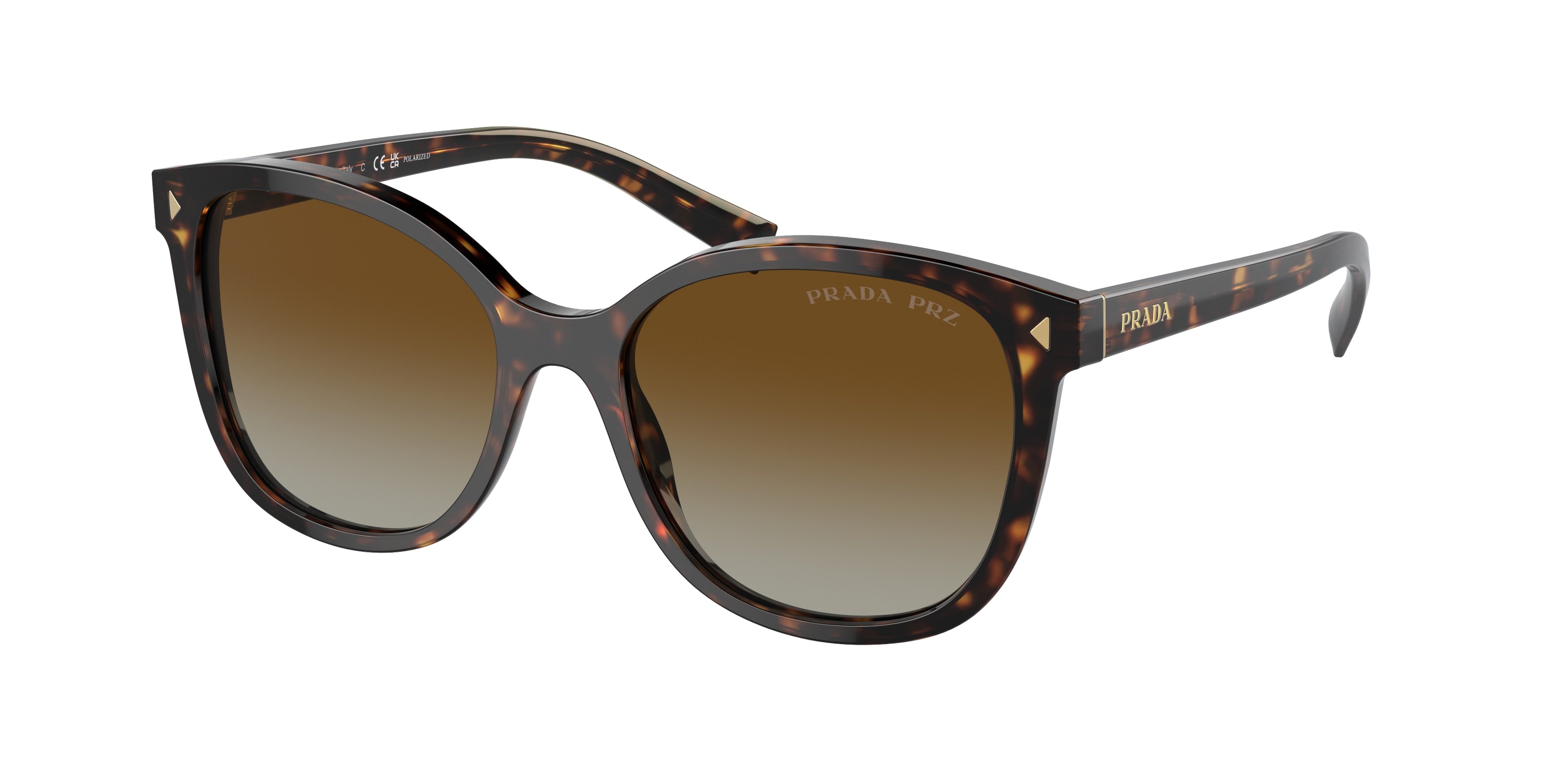 Prada PR22ZSF Square Sunglasses  2AU6E1-Tortoise 54-145-16 - Color Map Tortoise