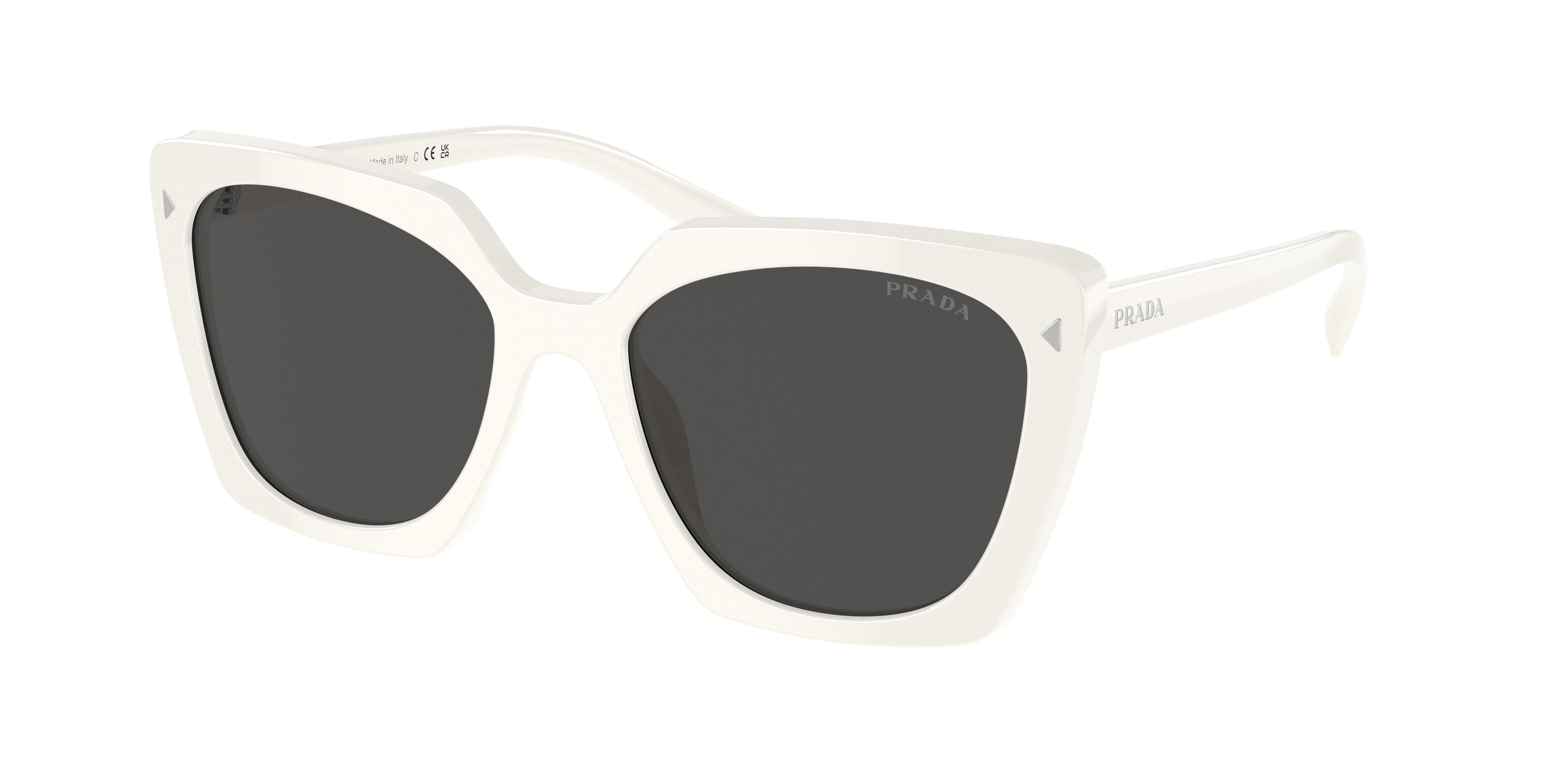 Prada PR23ZS Square Sunglasses  1425S0-Talc 54-145-18 - Color Map White