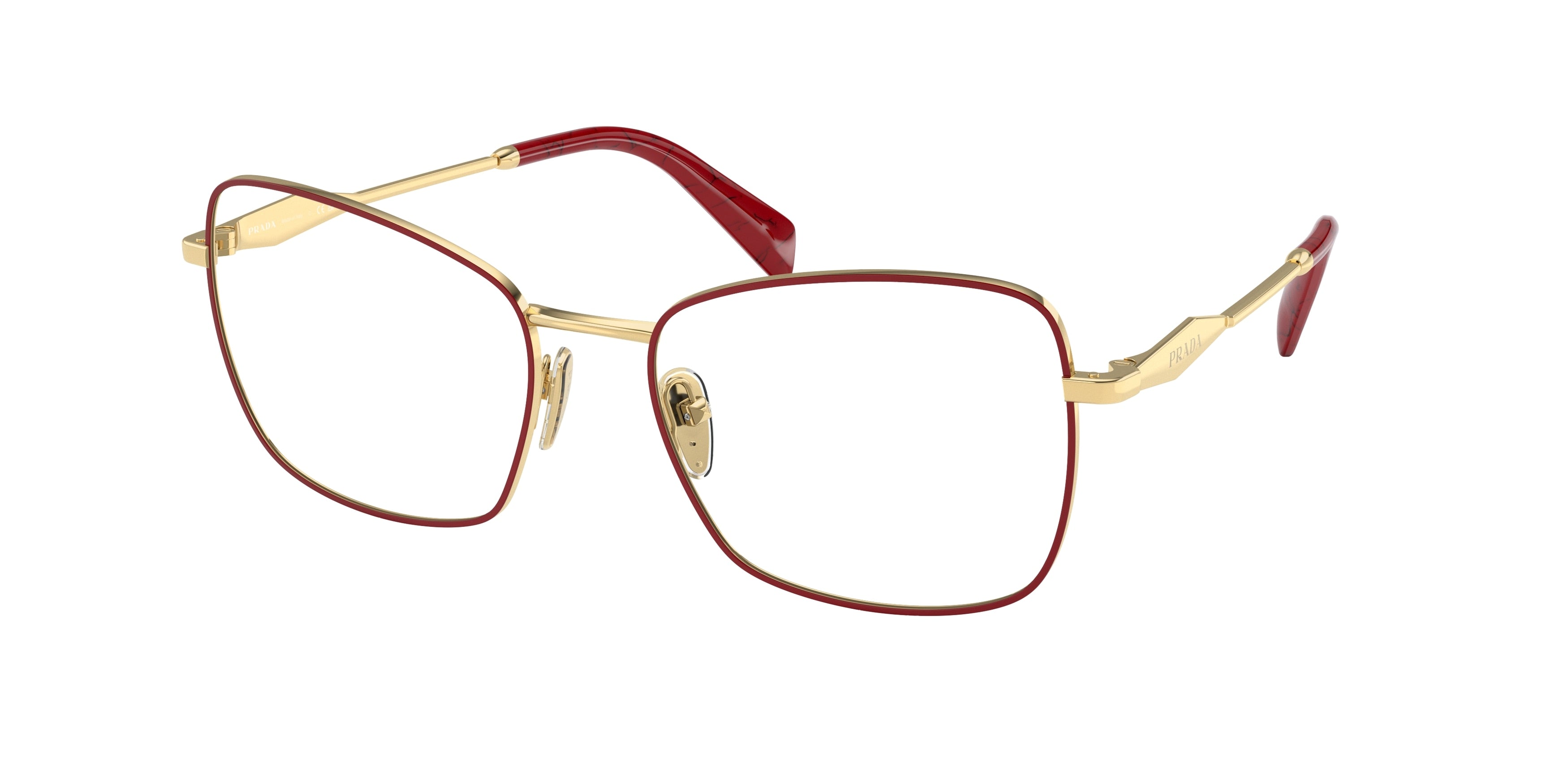 Prada glasses outlet gold