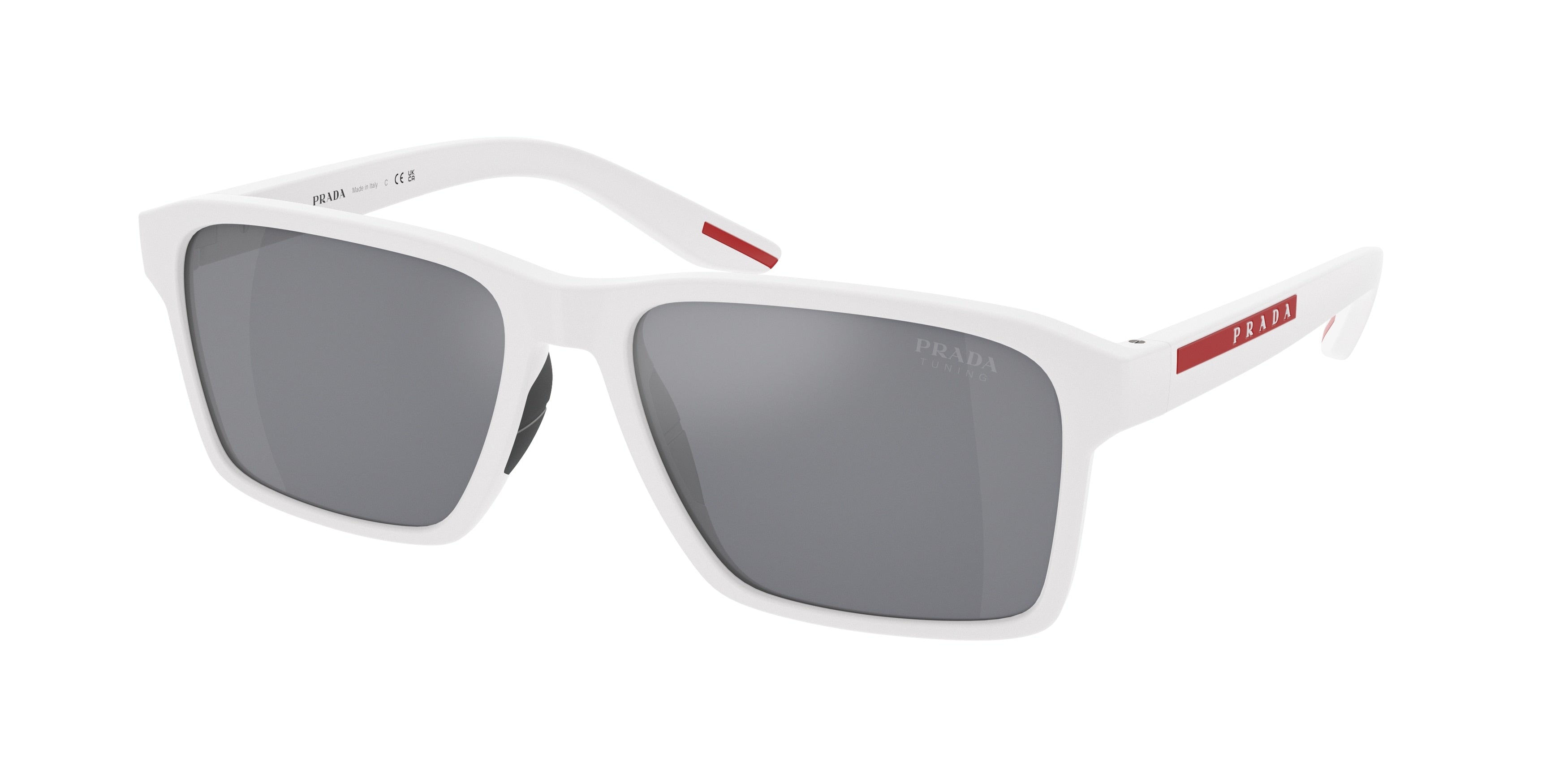 Mens prada sunglasses white frame best sale