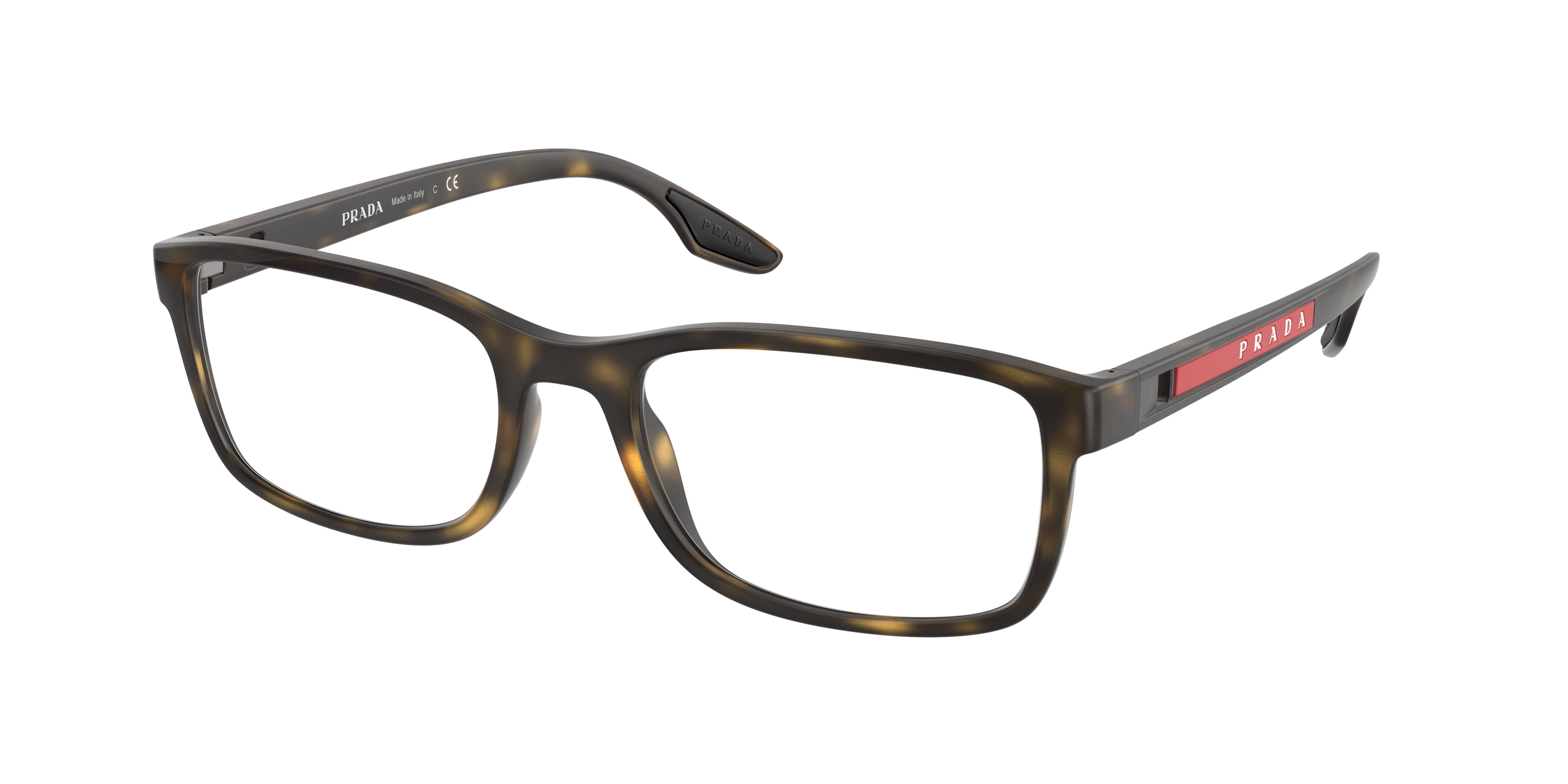 Prada Linea Rossa PS09OV Pillow Eyeglasses  5811O1-Havana 55-145-19 - Color Map Tortoise