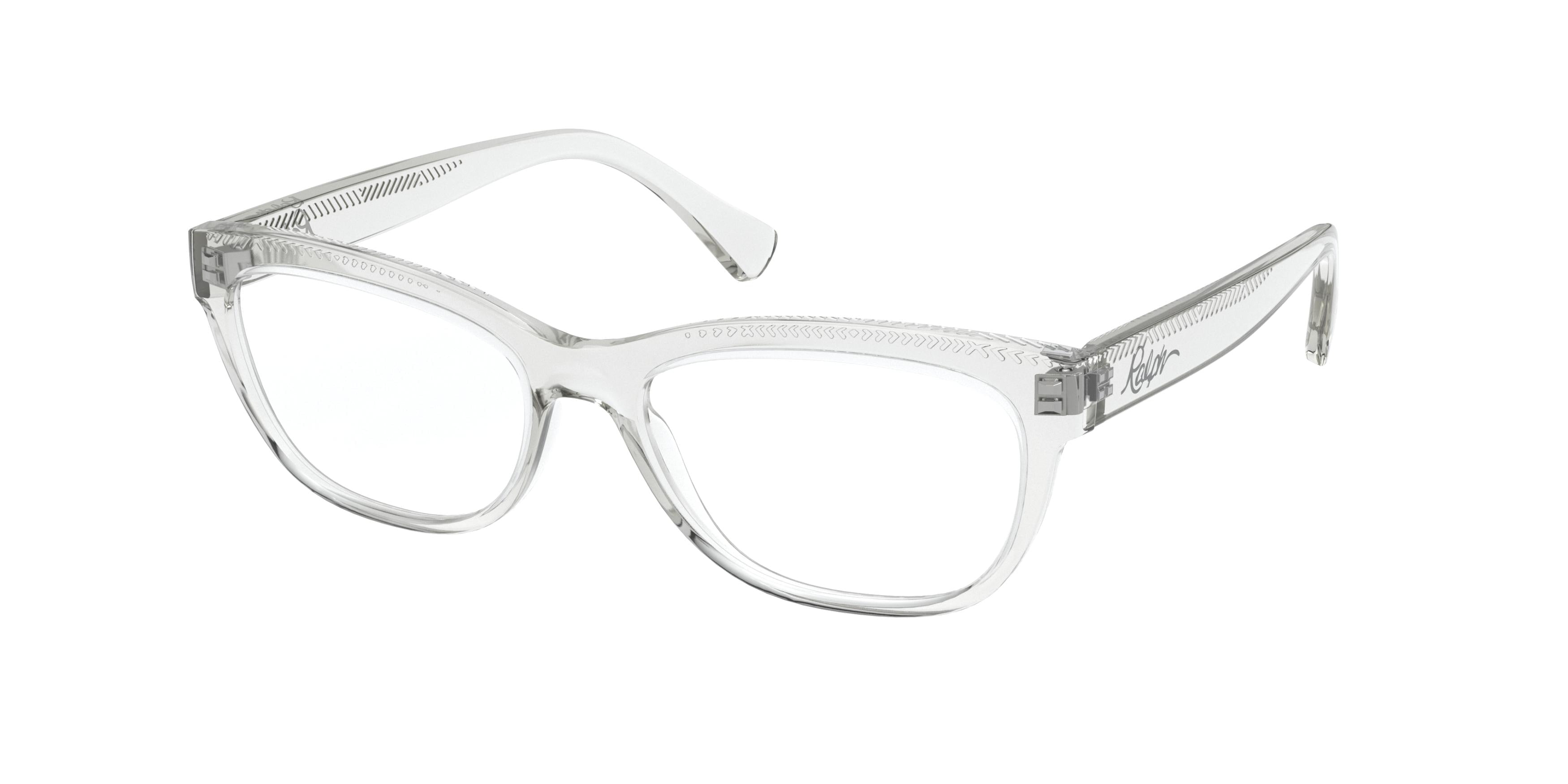 Ralph RA7113 Pillow Eyeglasses  5002-Crystal 52-140-16 - Color Map White