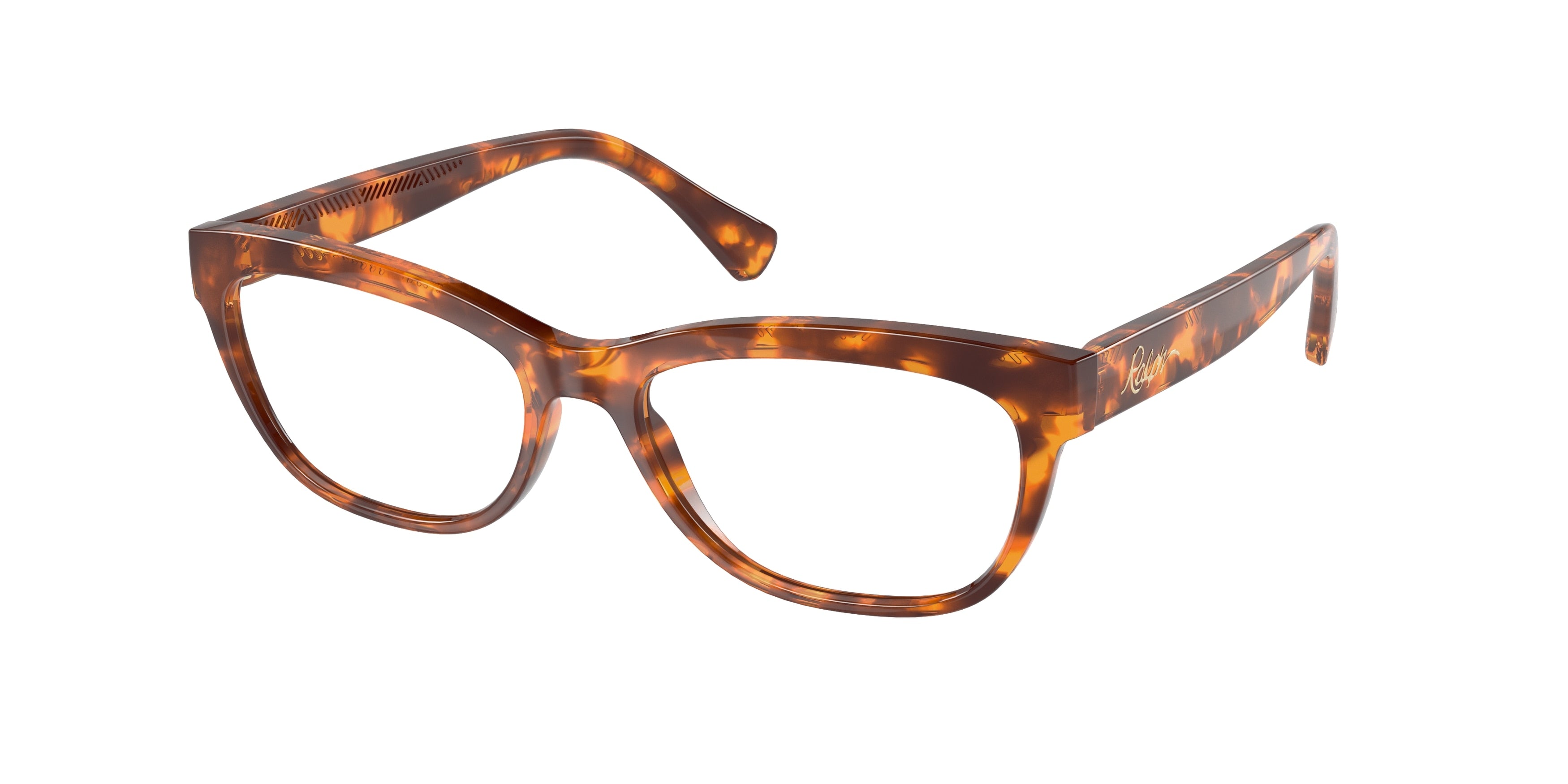 Ralph RA7113 Pillow Eyeglasses  5003-Havana Brown 52-140-16 - Color Map Brown