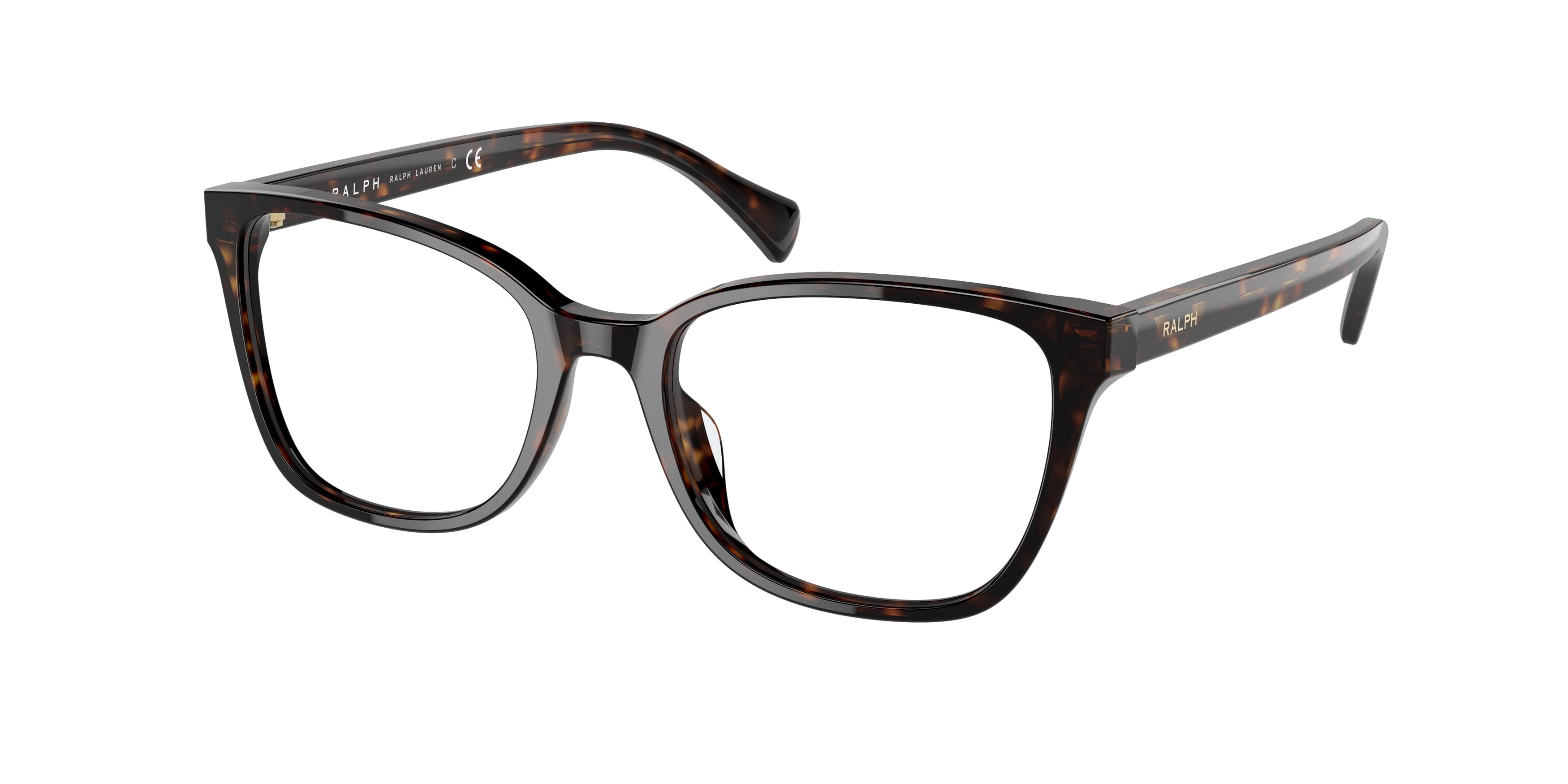 Ralph RA7137U Pillow Eyeglasses  5003-Shiny Dark Havana 53-145-18 - Color Map Brown