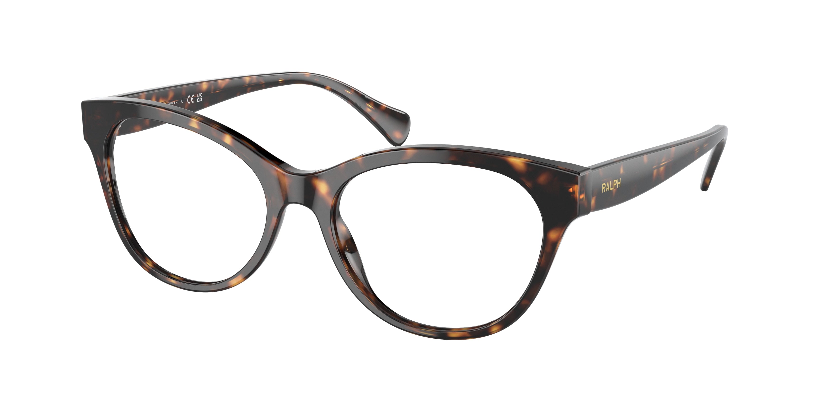 Ralph RA7141 Cat Eye Eyeglasses  5003-Shiny Havana 54-145-17 - Color Map Tortoise