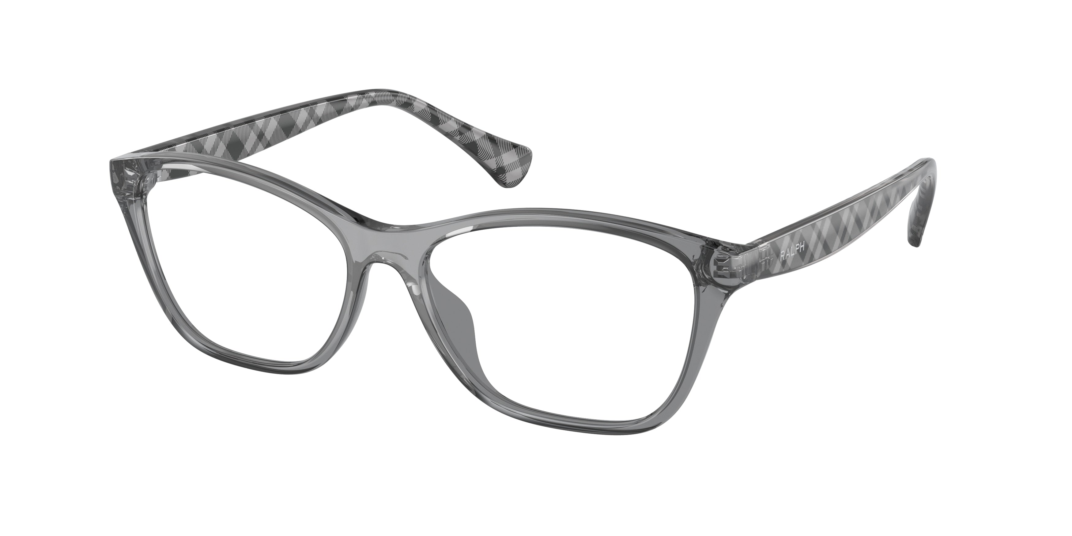 Ralph RA7144U Square Eyeglasses  5799-Shiny Transparent Grey 54-145-15 - Color Map Grey