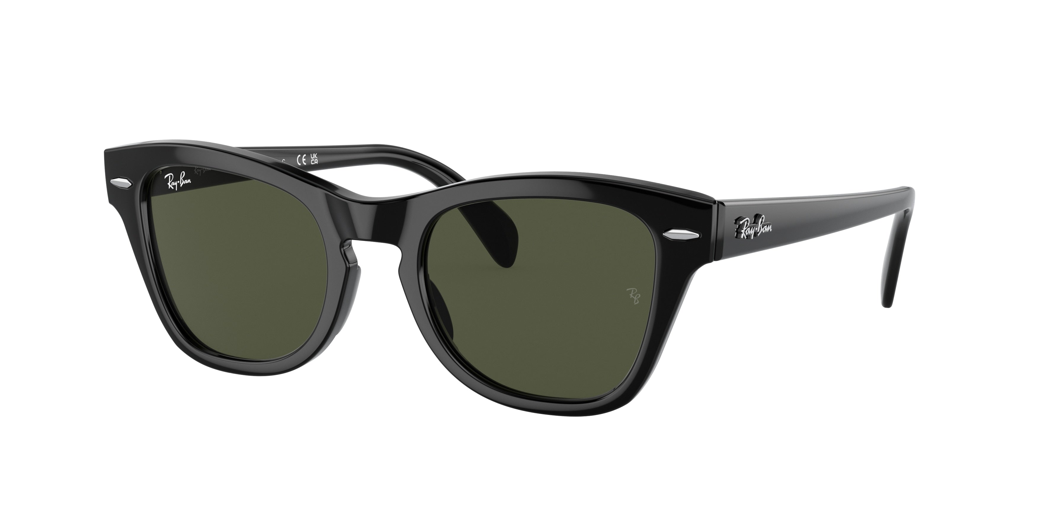 Ray-Ban RB0707SF Square Sunglasses  901/31-Black 53-145-21 - Color Map Black