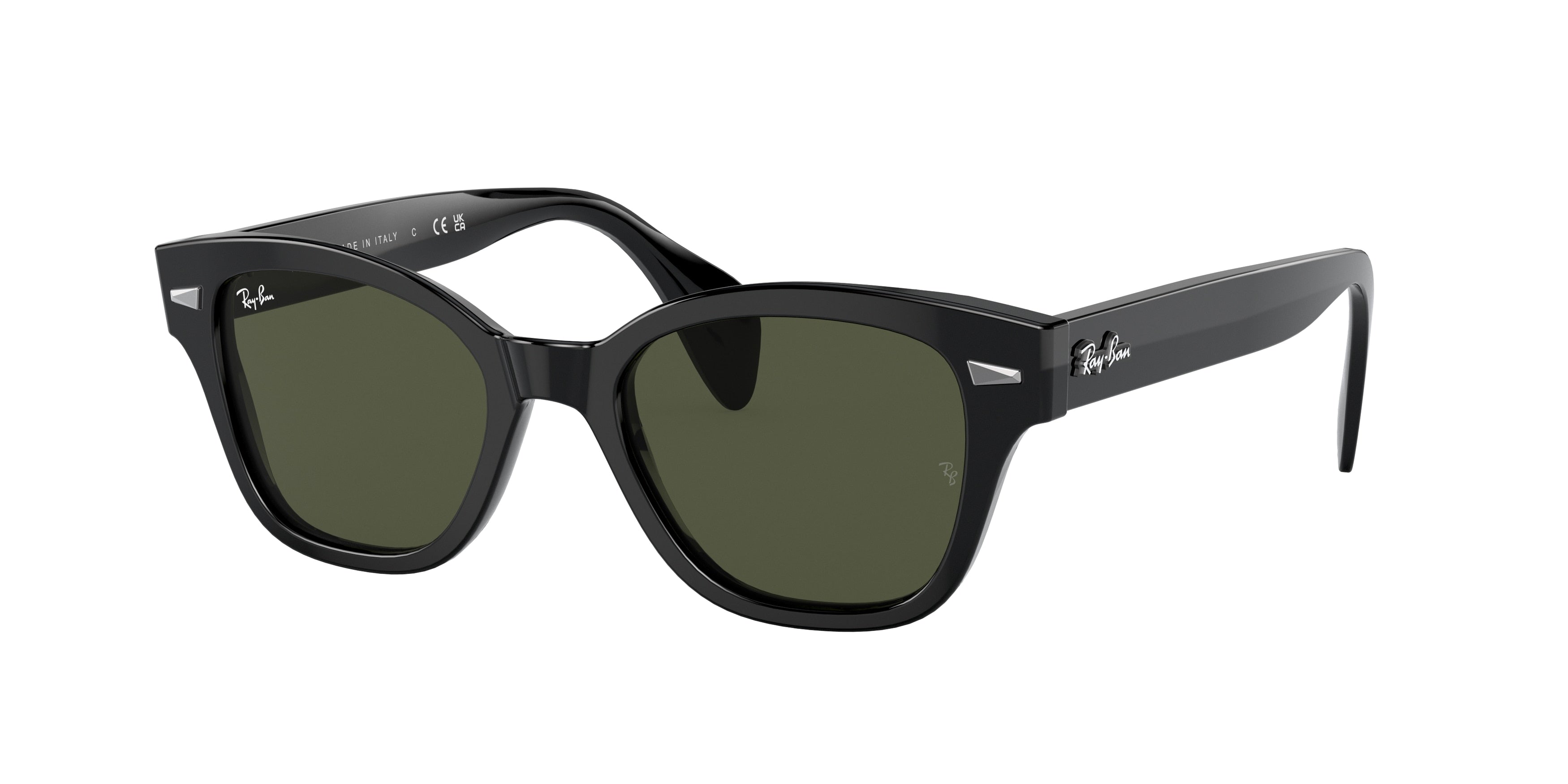 Ray-Ban RB0880S Square Sunglasses  901/31-Black 52-145-19 - Color Map Black