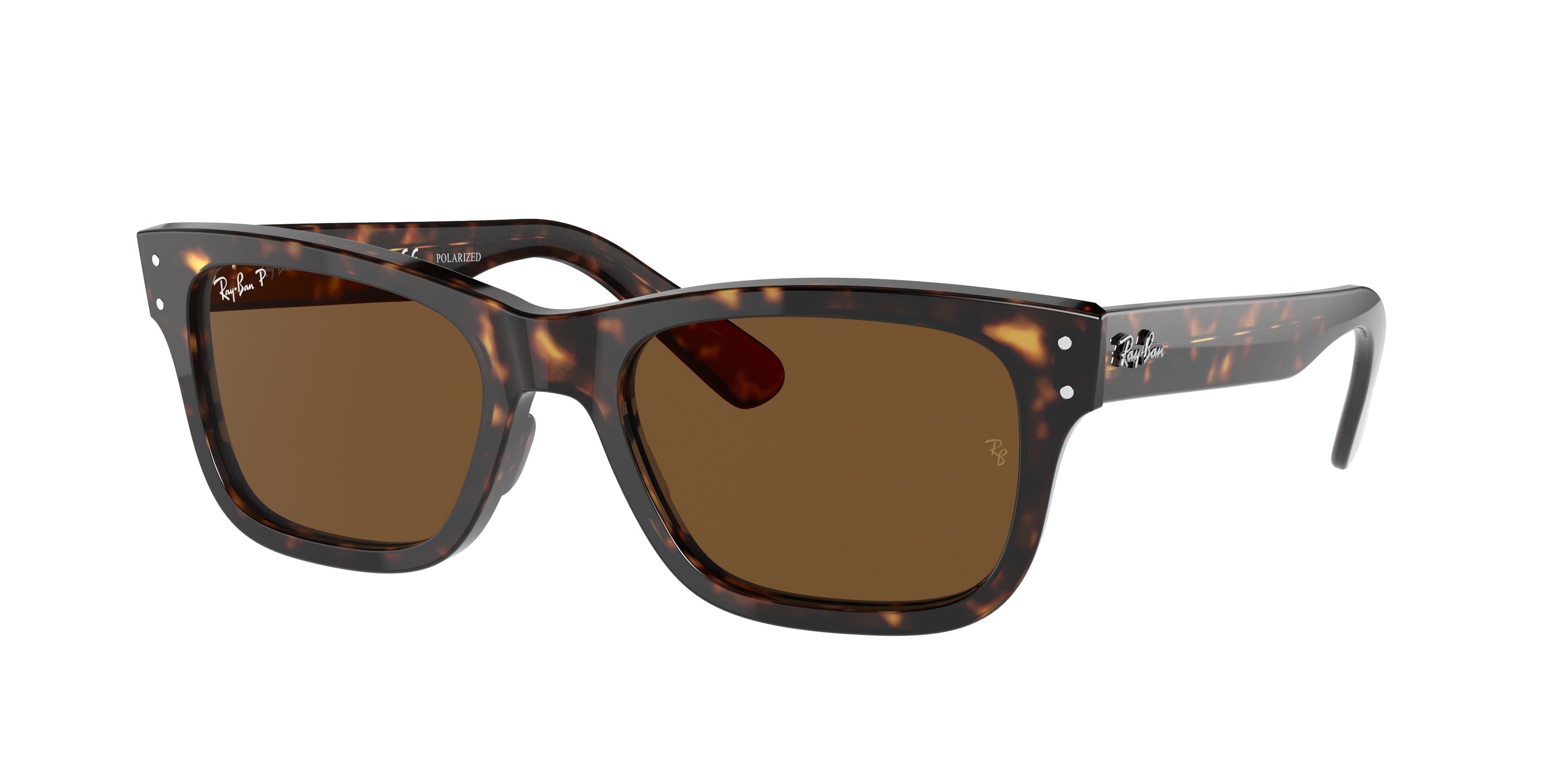 Ray-Ban MR BURBANK RB2283 Rectangle Sunglasses  902/57-Havana 55-145-20 - Color Map Tortoise