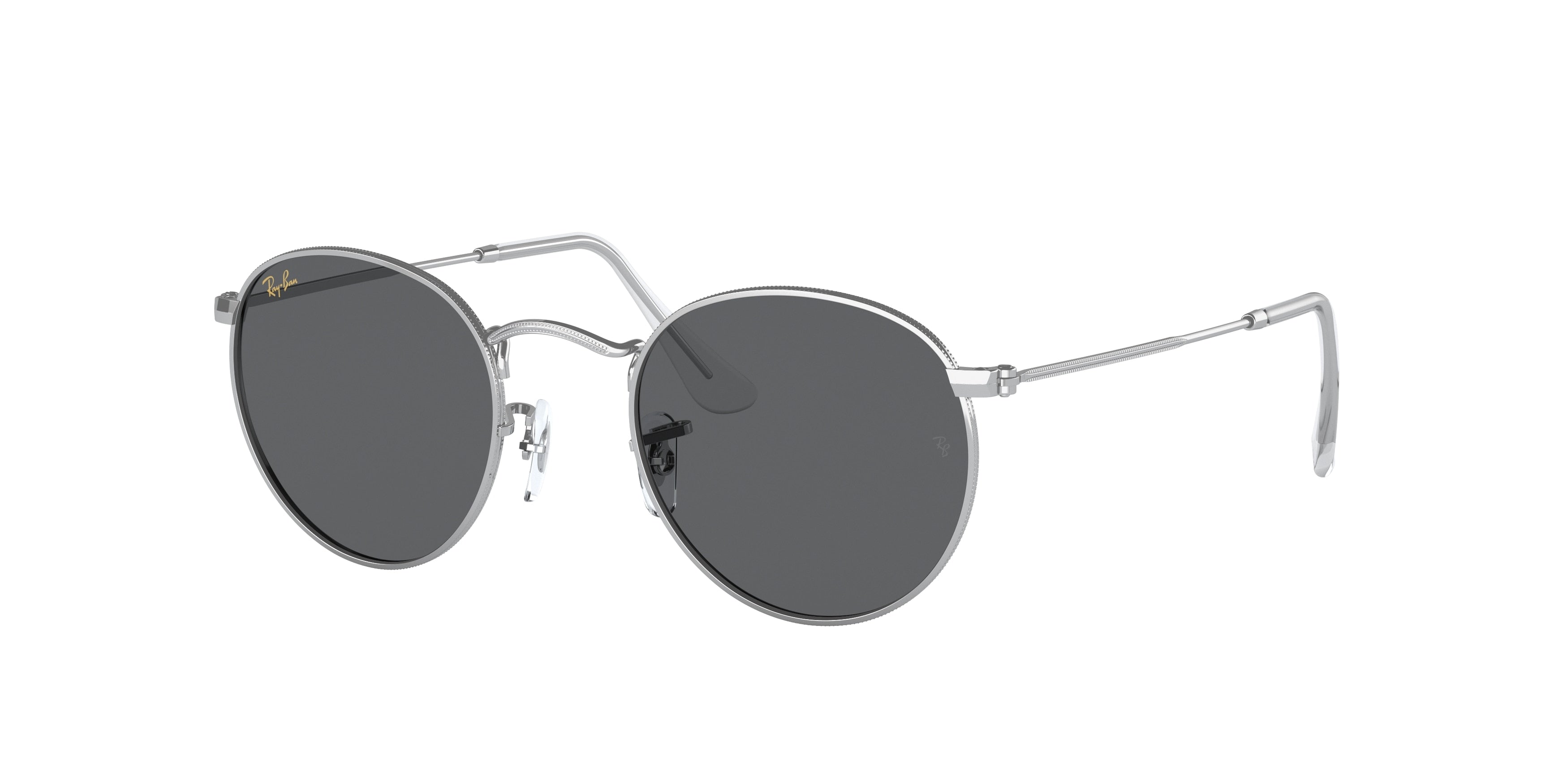 Ray ban 2025 round metal silver