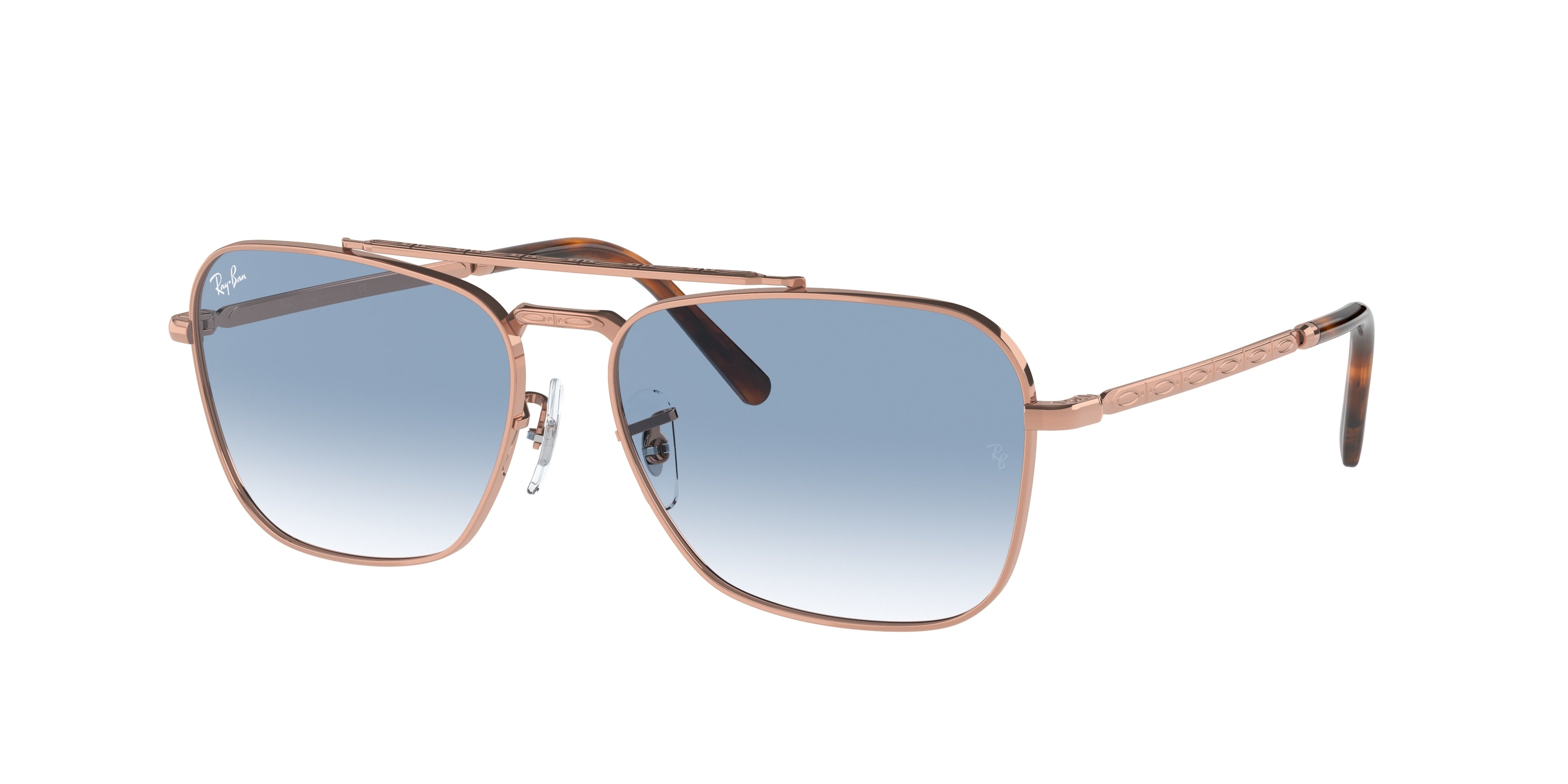 Ray-Ban NEW CARAVAN RB3636 Square Sunglasses  92023F-Rose Gold 57-140-15 - Color Map Gold