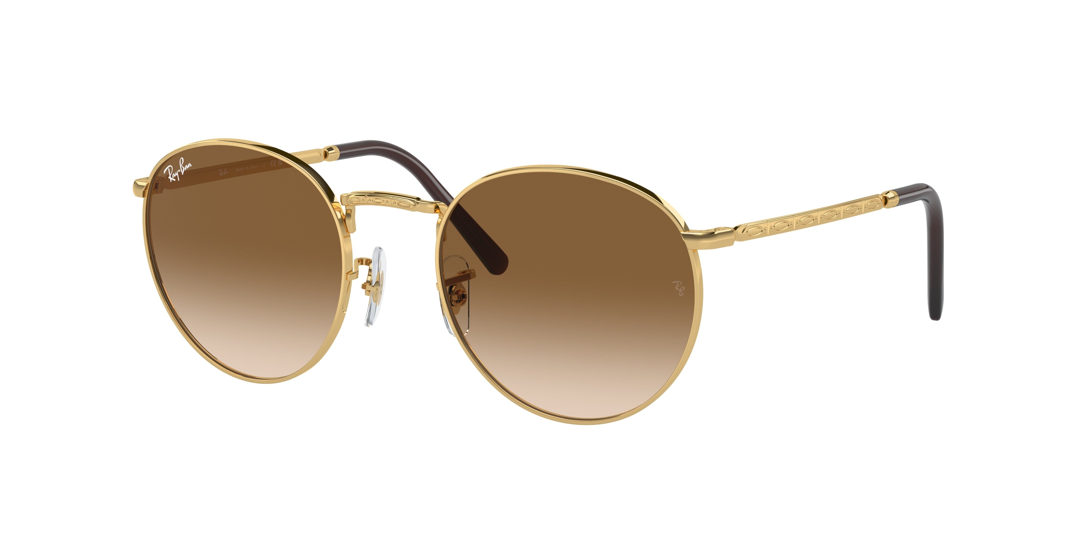 Ray-Ban NEW ROUND RB3637 Phantos Sunglasses  001/51-Gold 52-140-21 - Color Map Gold