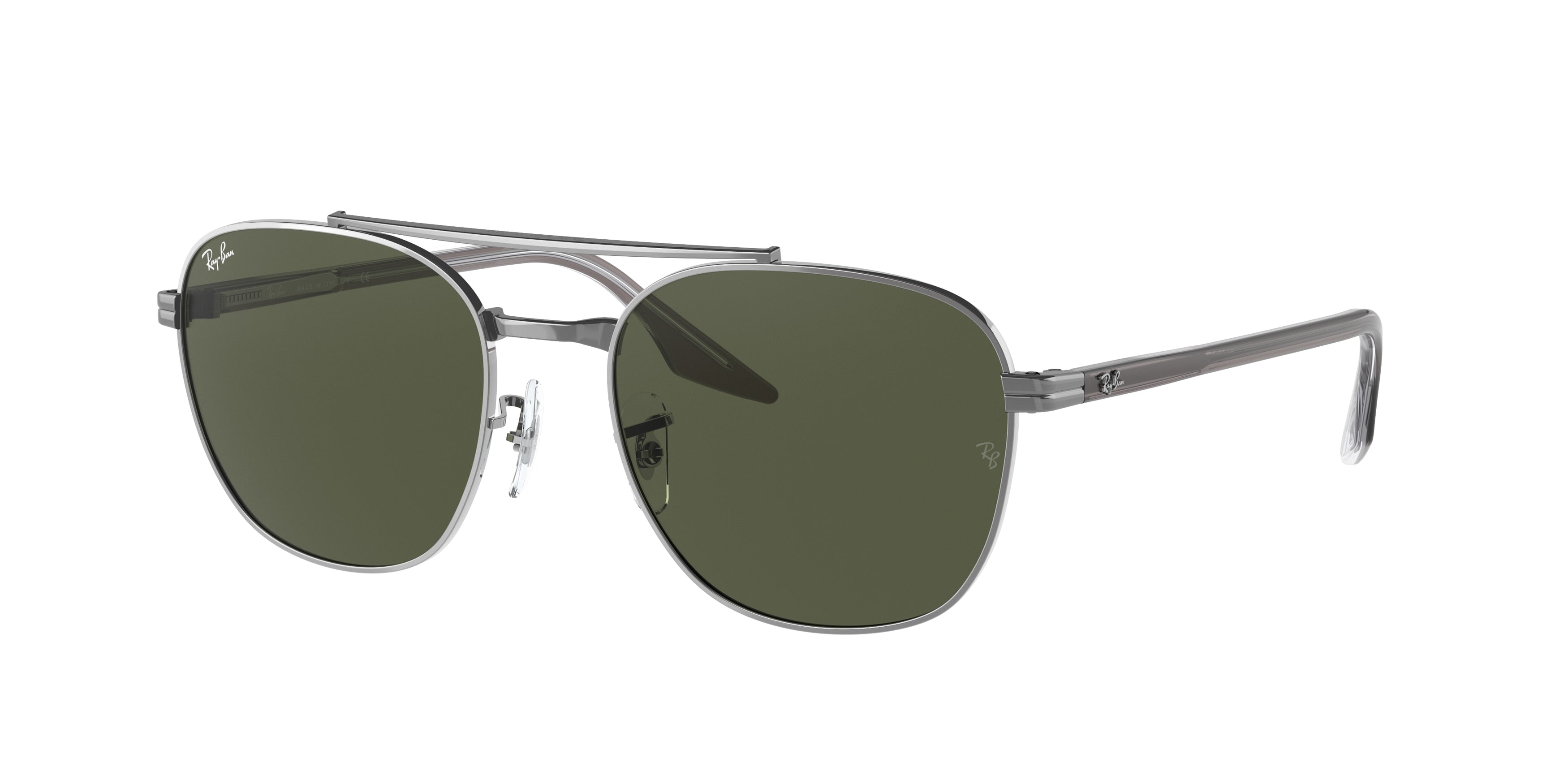 Ray-Ban RB3688 Square Sunglasses  004/31-Gunmetal 58-145-19 - Color Map Grey