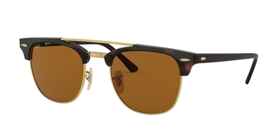 Ray Ban CLUBMASTER DOUBLEBRIDGE RB3816 Square Sunglasses