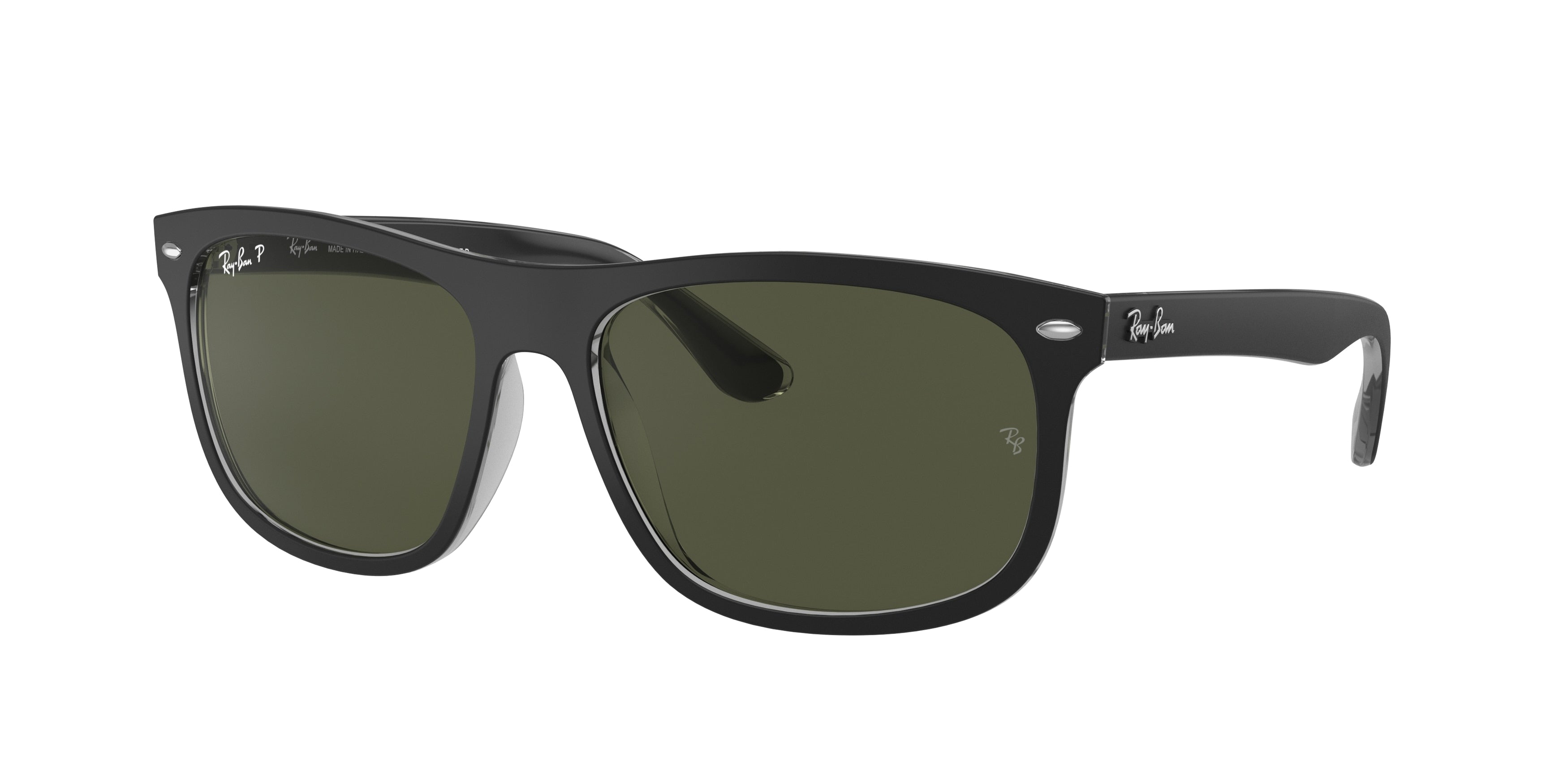 Ray-Ban RB4226 Square Sunglasses  60529A-Black On Transparent 56-145-16 - Color Map Black