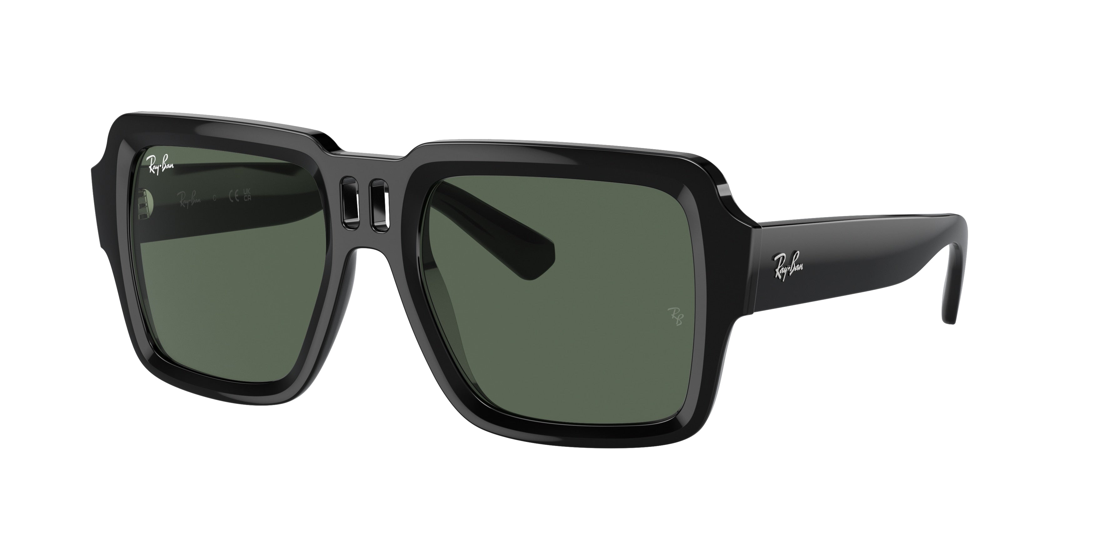 Ray-Ban MAGELLAN RB4408 Square Sunglasses  667771-Black 54-145-19 - Color Map Black