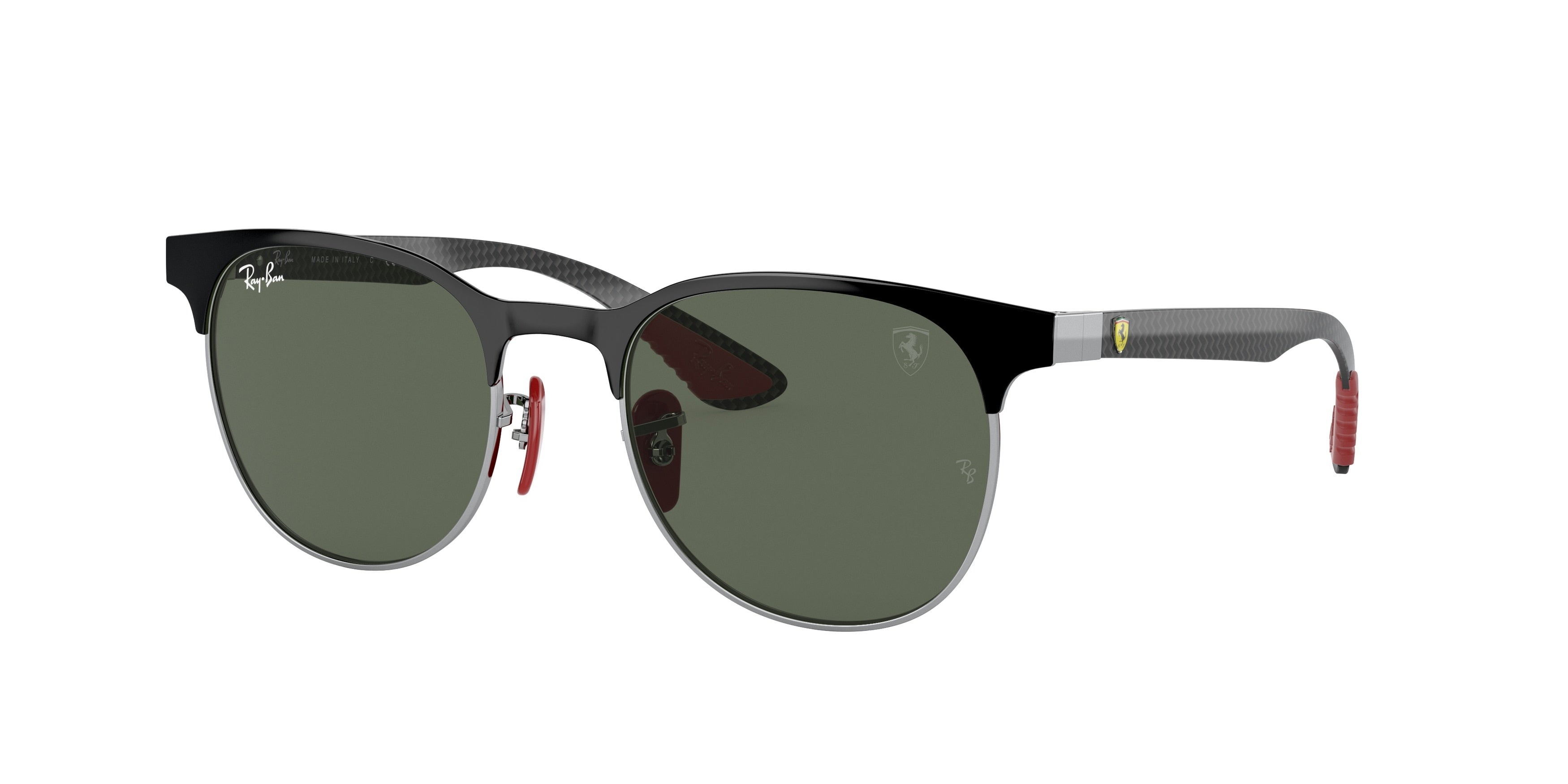 Ray-Ban RB8327M Phantos Sunglasses  F06071-Black On Silver 53-140-20 - Color Map Black