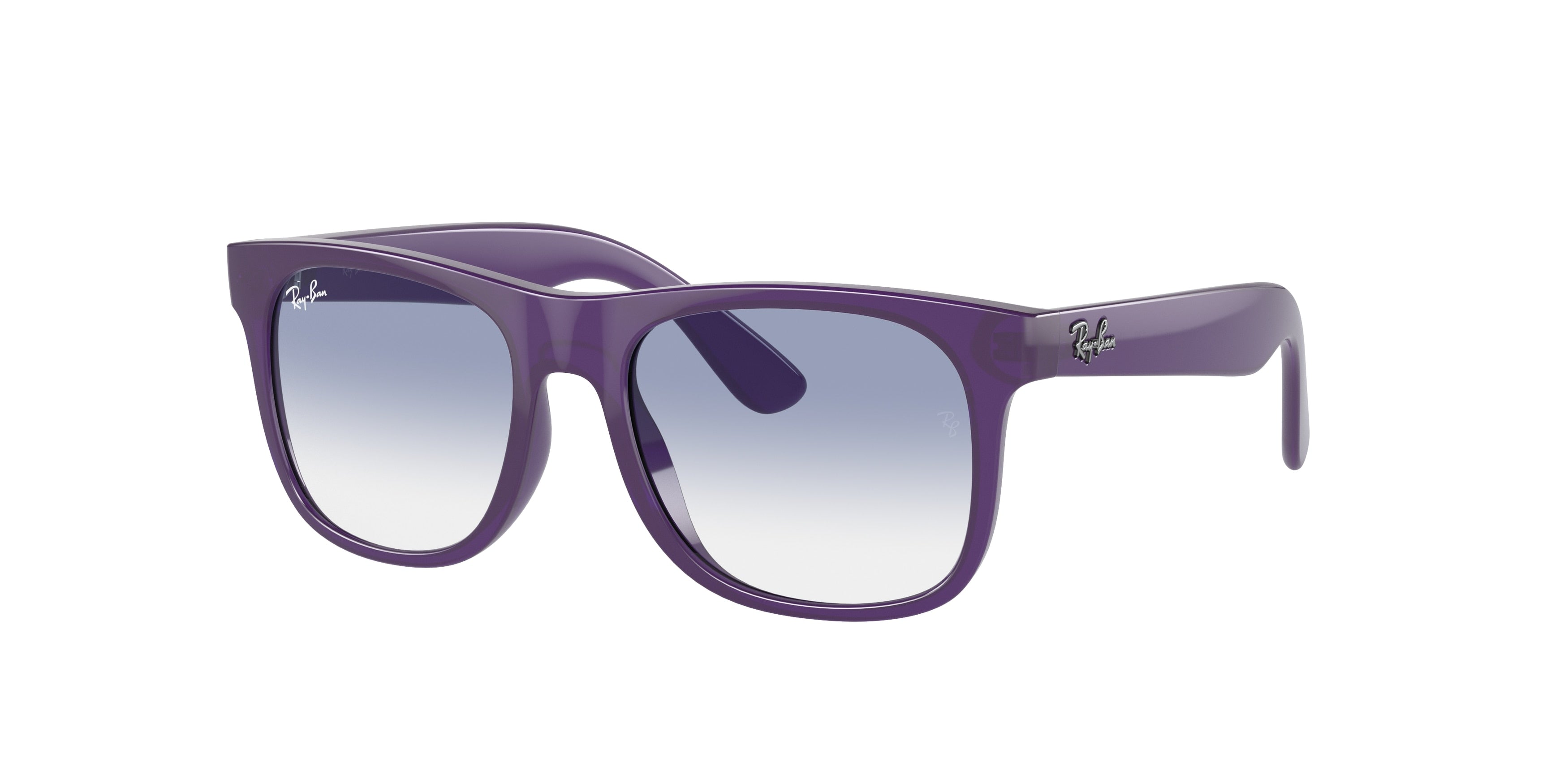 Ray-Ban Junior JUNIOR JUSTIN RJ9069S Square Sunglasses  713119-Opal Violet 48-130-16 - Color Map Violet