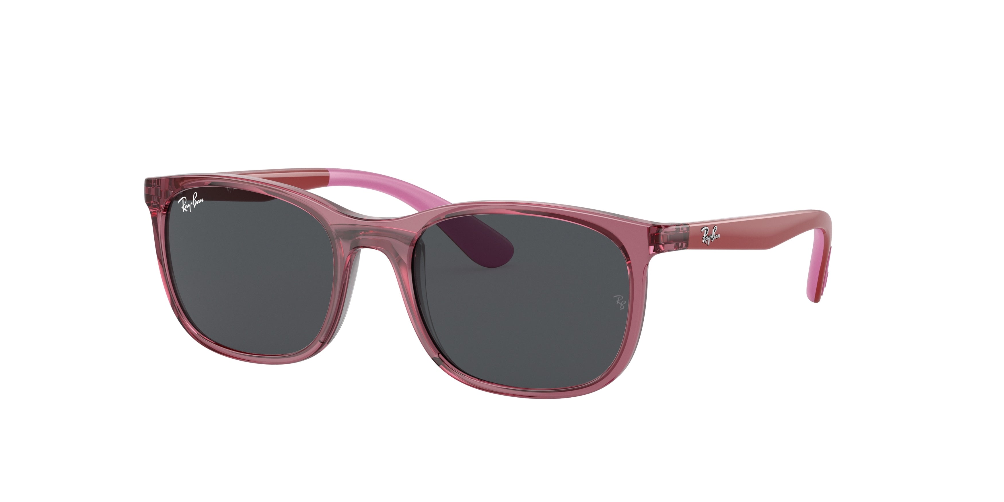 Ray-Ban Junior RJ9076S Pillow Sunglasses  712587-Transparent Pink 49-130-17 - Color Map Pink