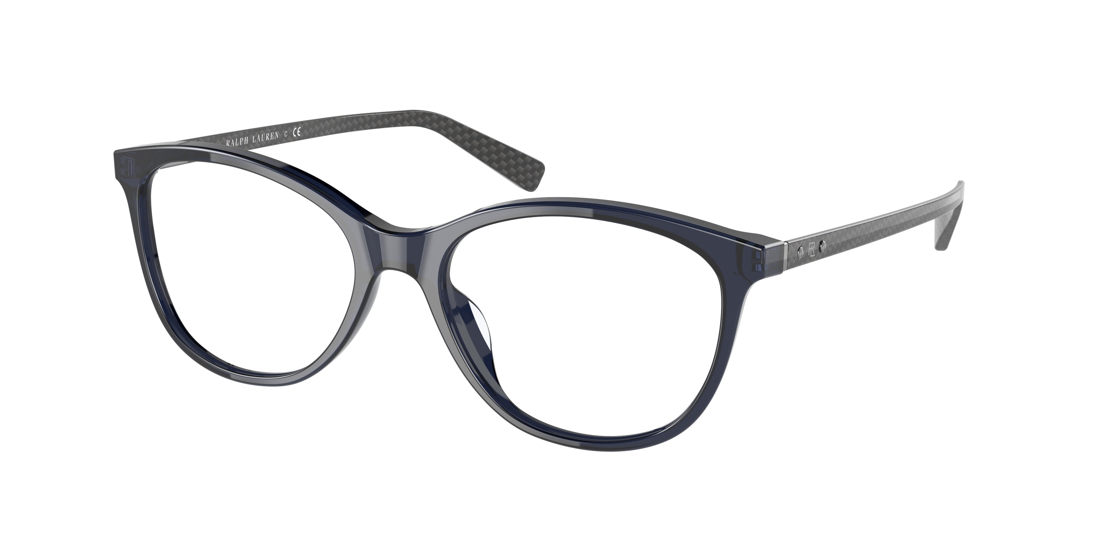 Ralph Lauren RL6219U Cat Eye Eyeglasses  5742-Shiny Opal Night Blue 54-145-17 - Color Map Blue