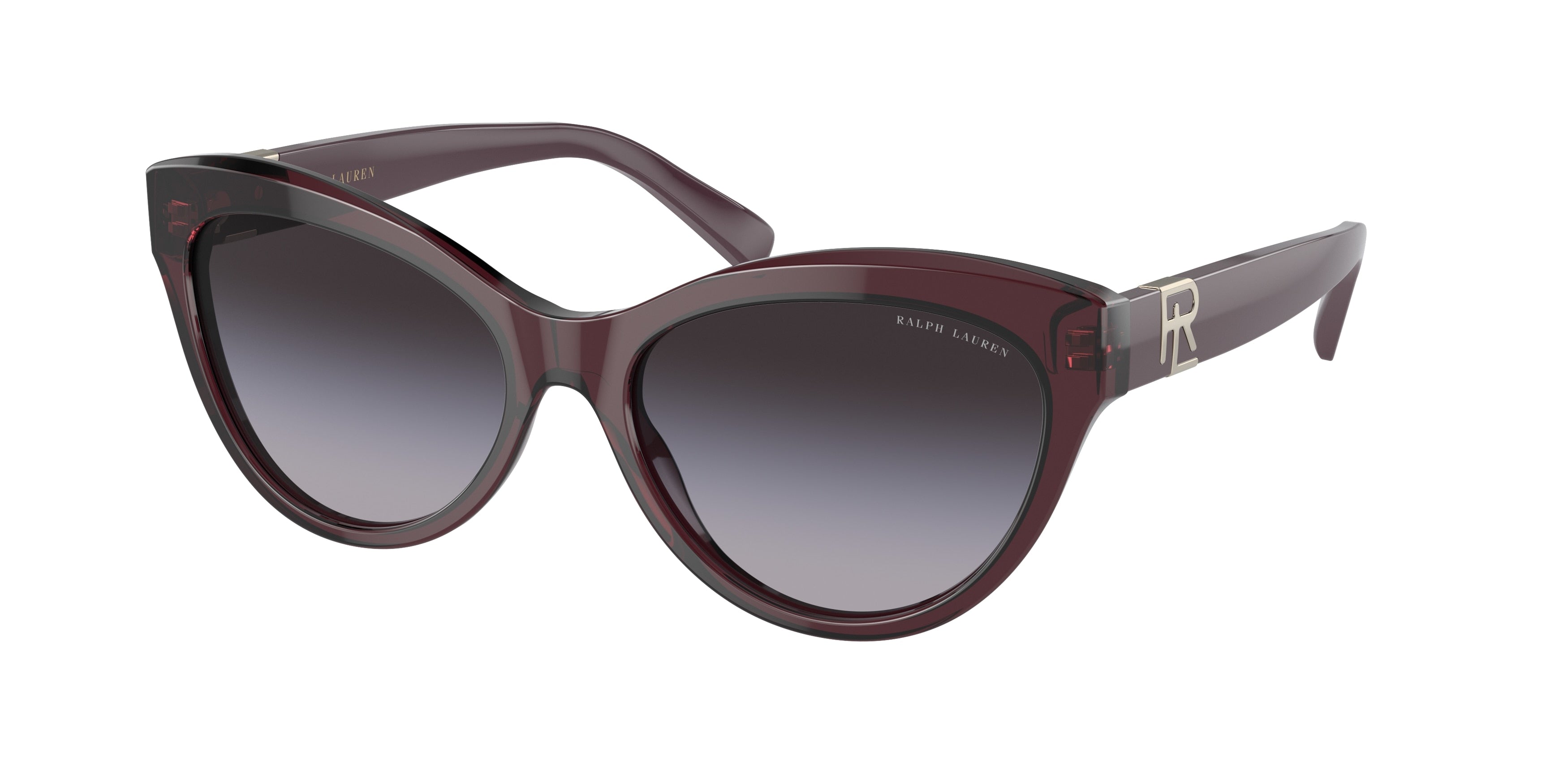 Ralph Lauren THE BETTY RL8213 Cat Eye Sunglasses  60528G-Transparent Violet 56-145-17 - Color Map Violet