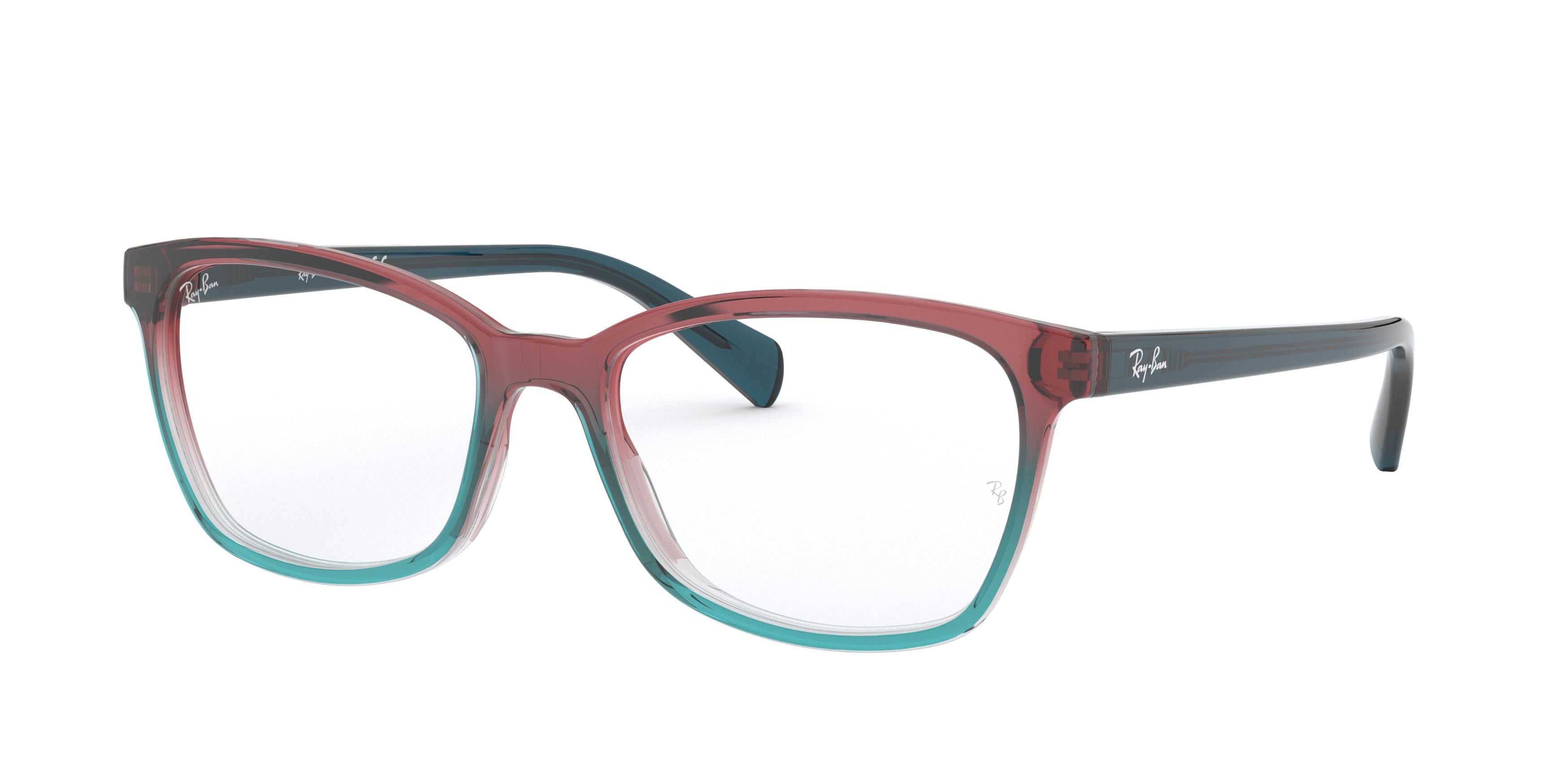 Ray-Ban Optical RX5362 Butterfly Eyeglasses  5834-Burgundy White & Blue 54-140-17 - Color Map Multicolor