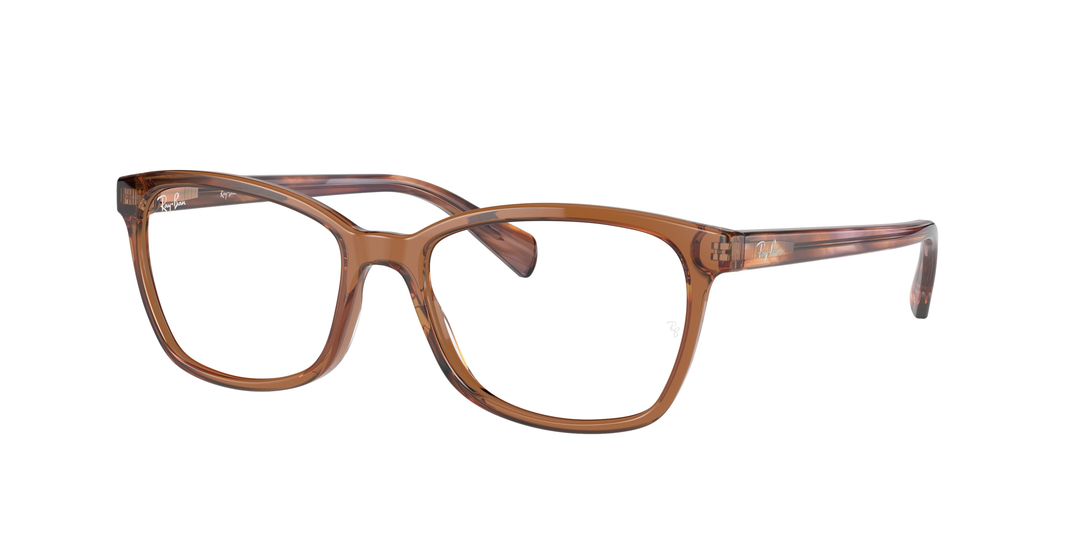 Ray-Ban Optical RX5362 Butterfly Eyeglasses  8179-Transparent Brown 54-140-17 - Color Map Brown