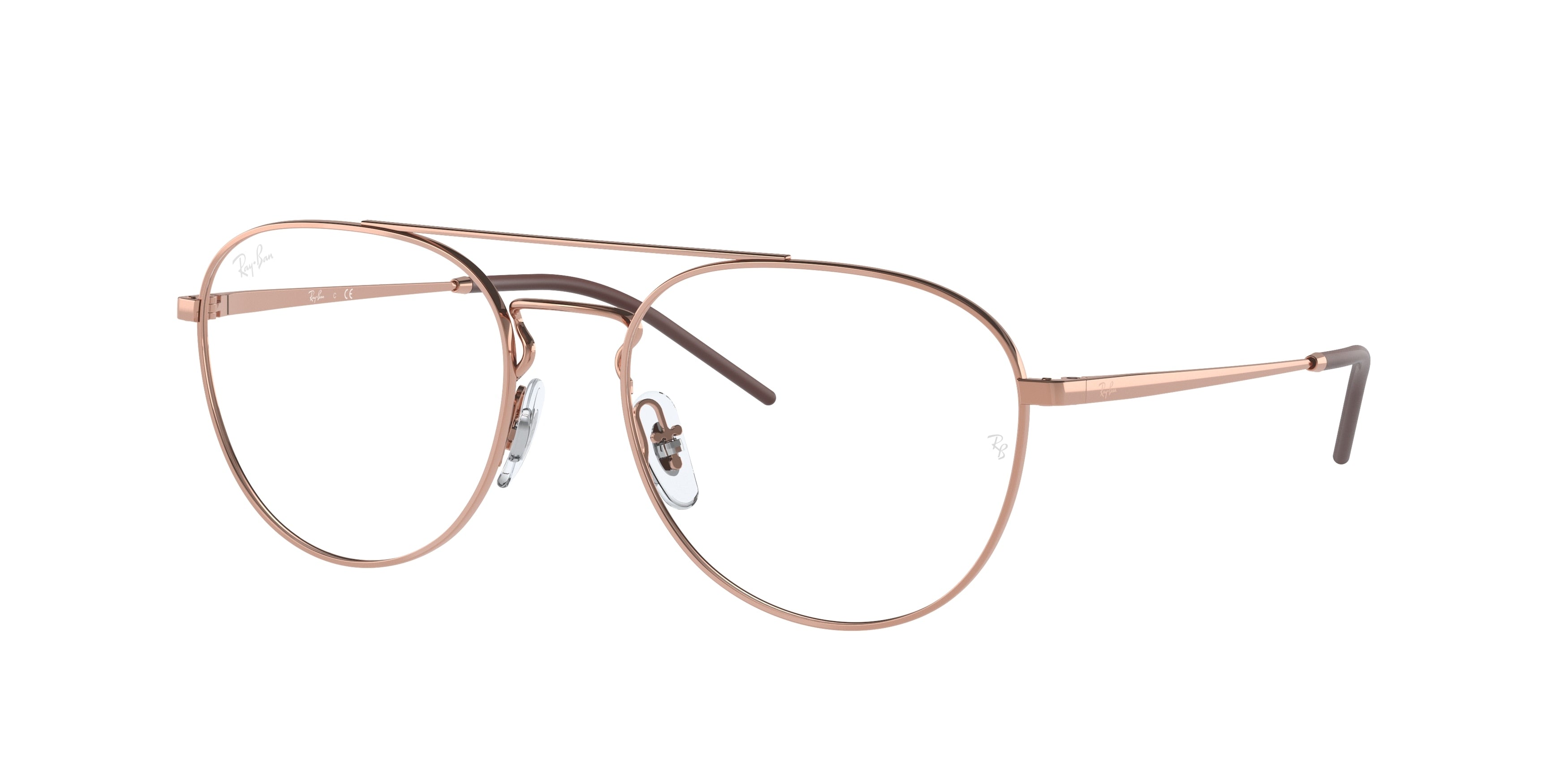 Ray-Ban Optical RX6414 Phantos Eyeglasses  3094-Rose Gold 53-140-18 - Color Map Gold