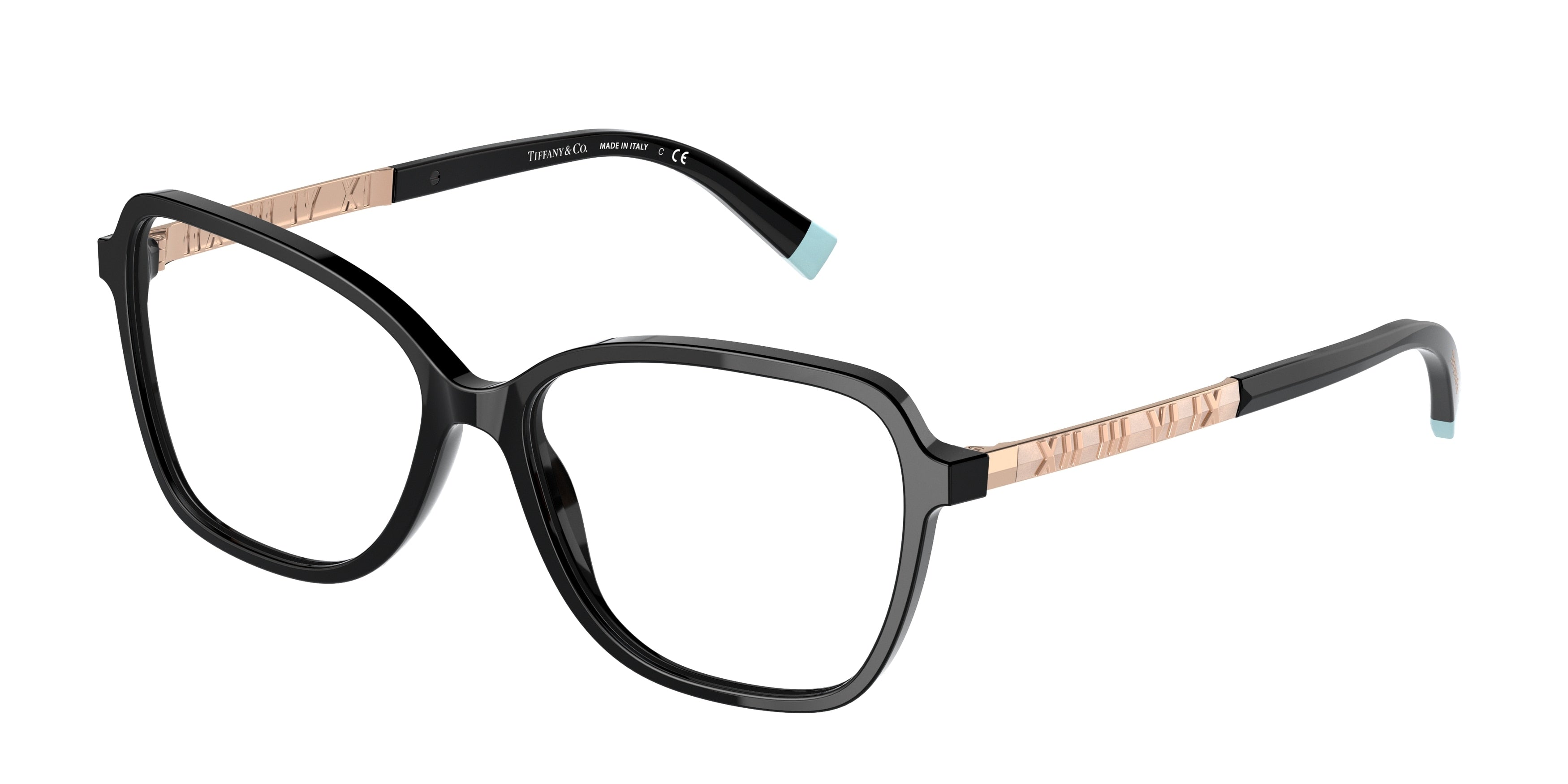 Tiffany TF2211 Pillow Eyeglasses  8001-Black 54-140-15 - Color Map Black