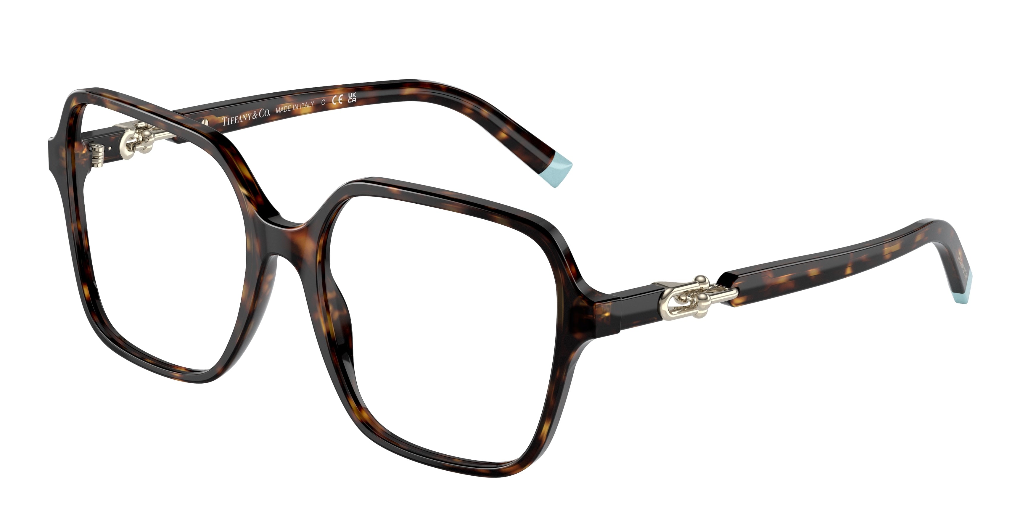 Tiffany TF2230F Square Eyeglasses  8015-Havana 54-140-17 - Color Map Tortoise