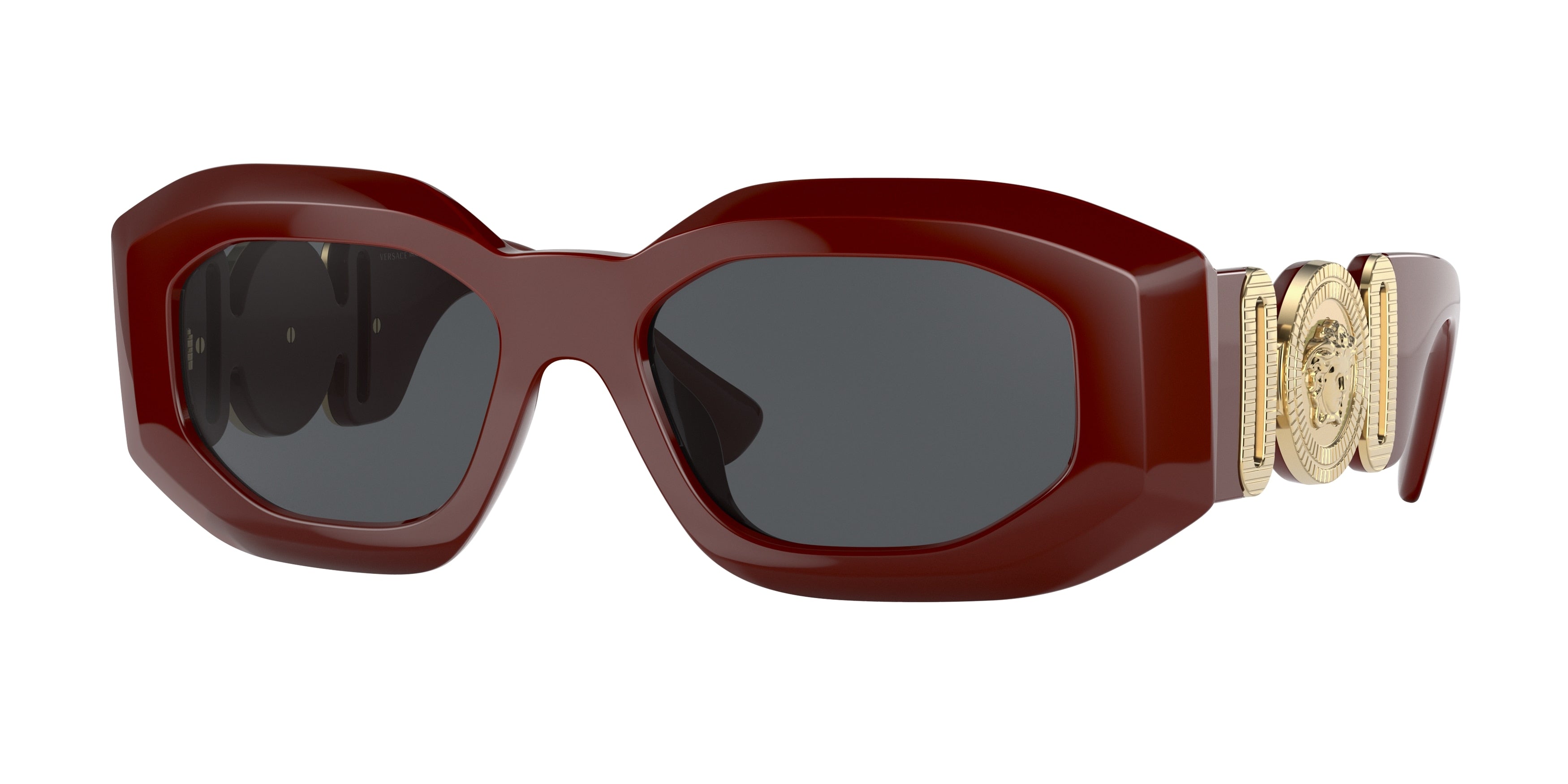 Versace VE4425U Irregular Sunglasses  536587-Bordeaux 54-145-18 - Color Map Red